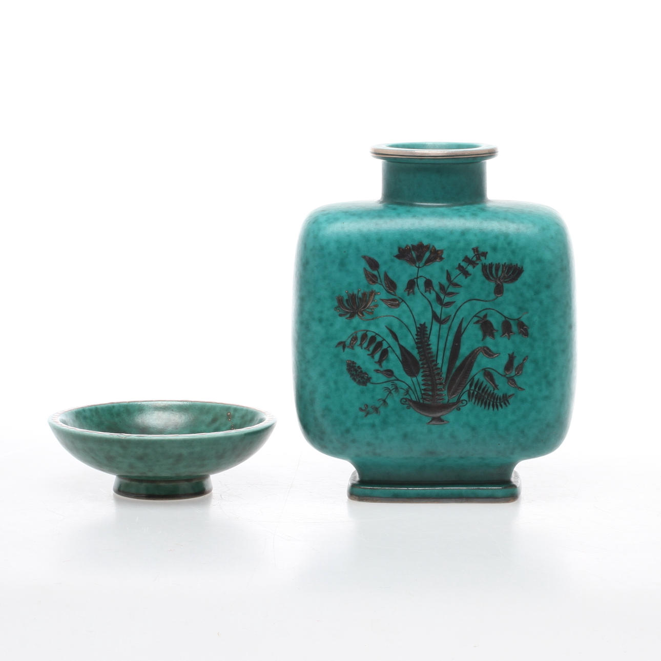 VAS, SKÅL, argenta, Wilhelm Kåge, stengods, Gustavsberg.