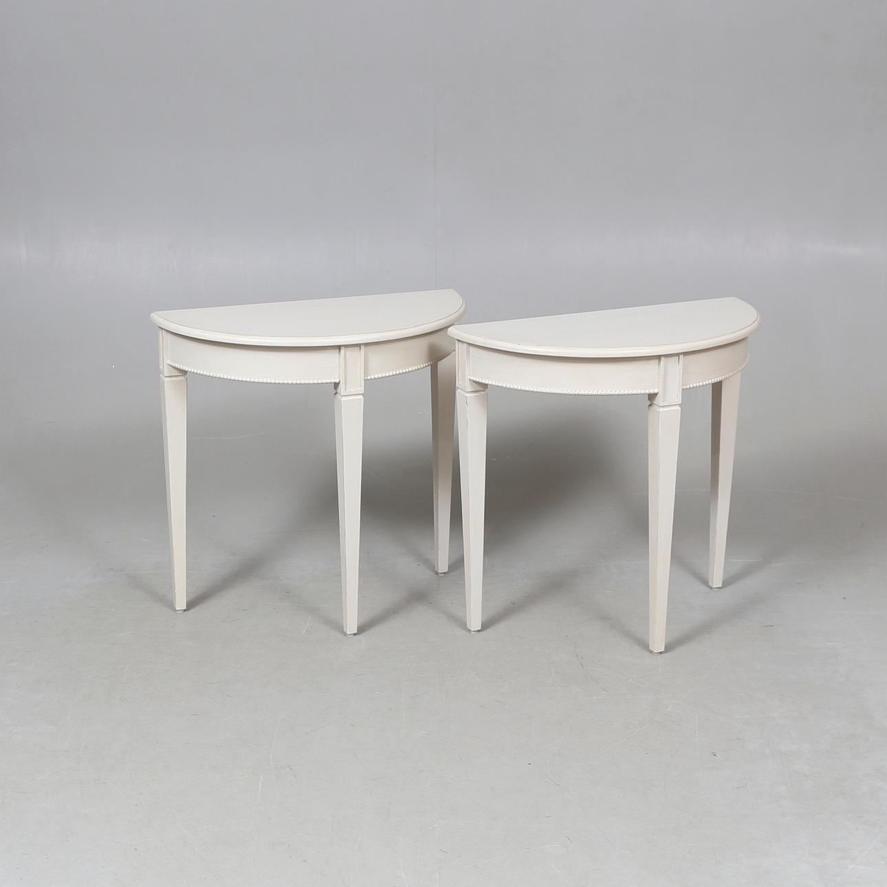 MOON TABLE, a pair, Gustavian style, contemporary.
