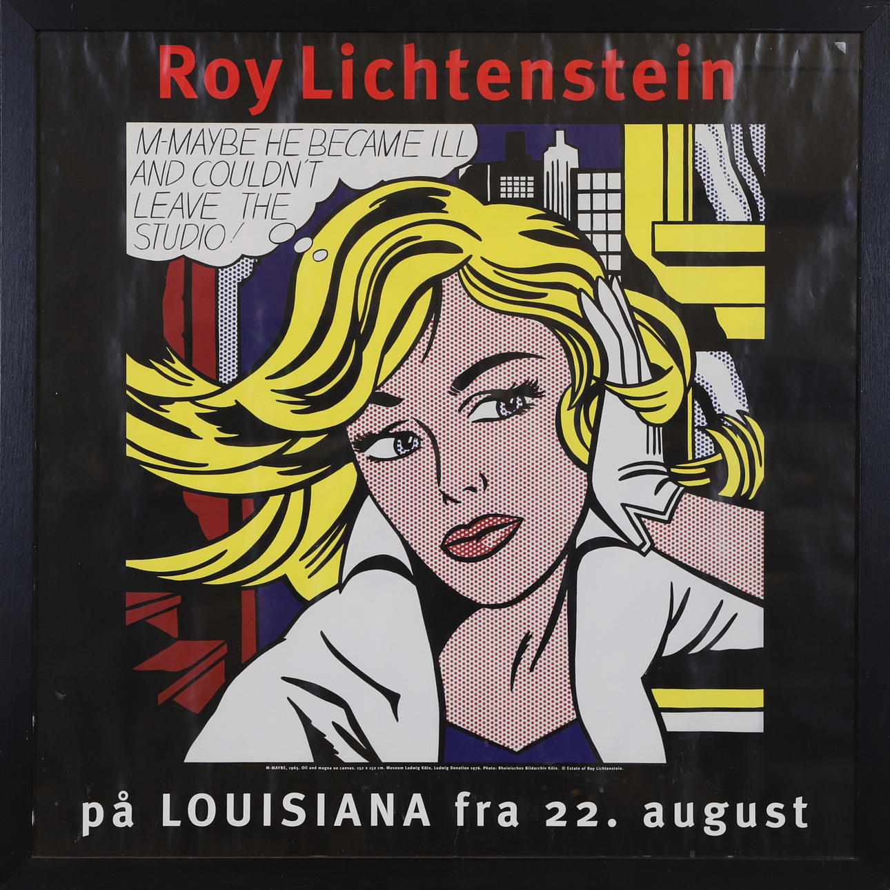 ROY LICHTENSTEIN. After. exhibition poster, offset printing.