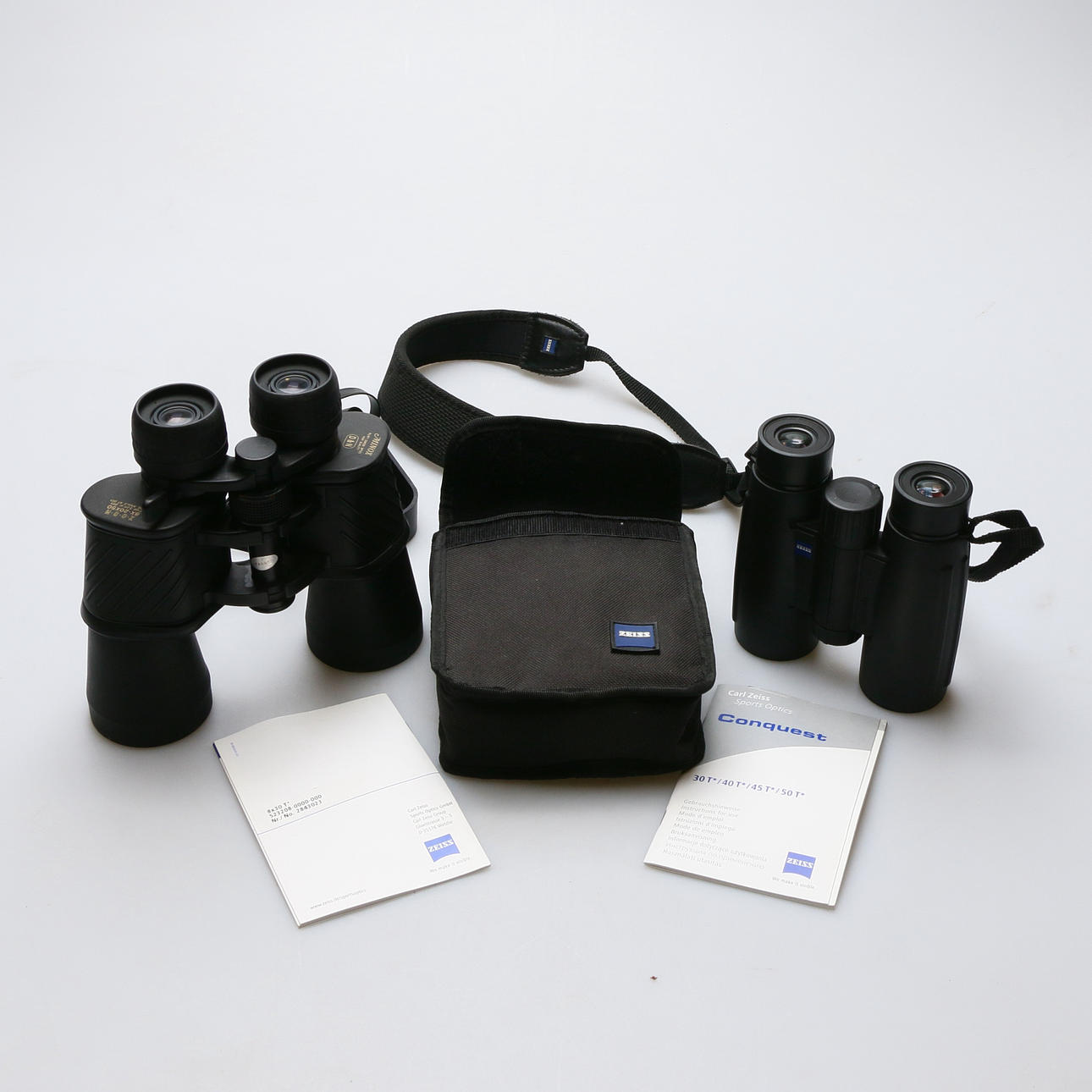 BINOCULARES, 2 uds, Minox y Zeiss.