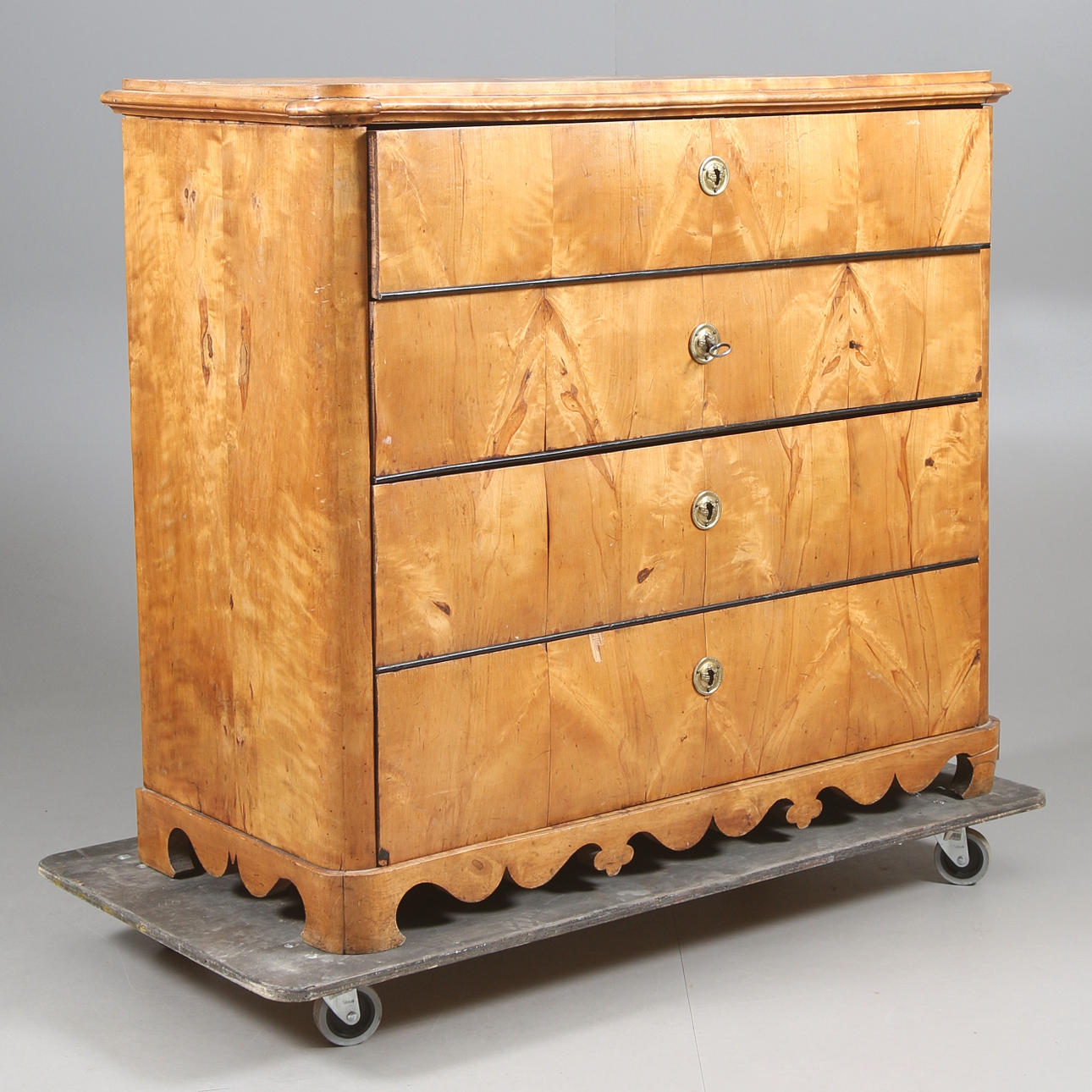 Kommode, Birke, 18/1900.