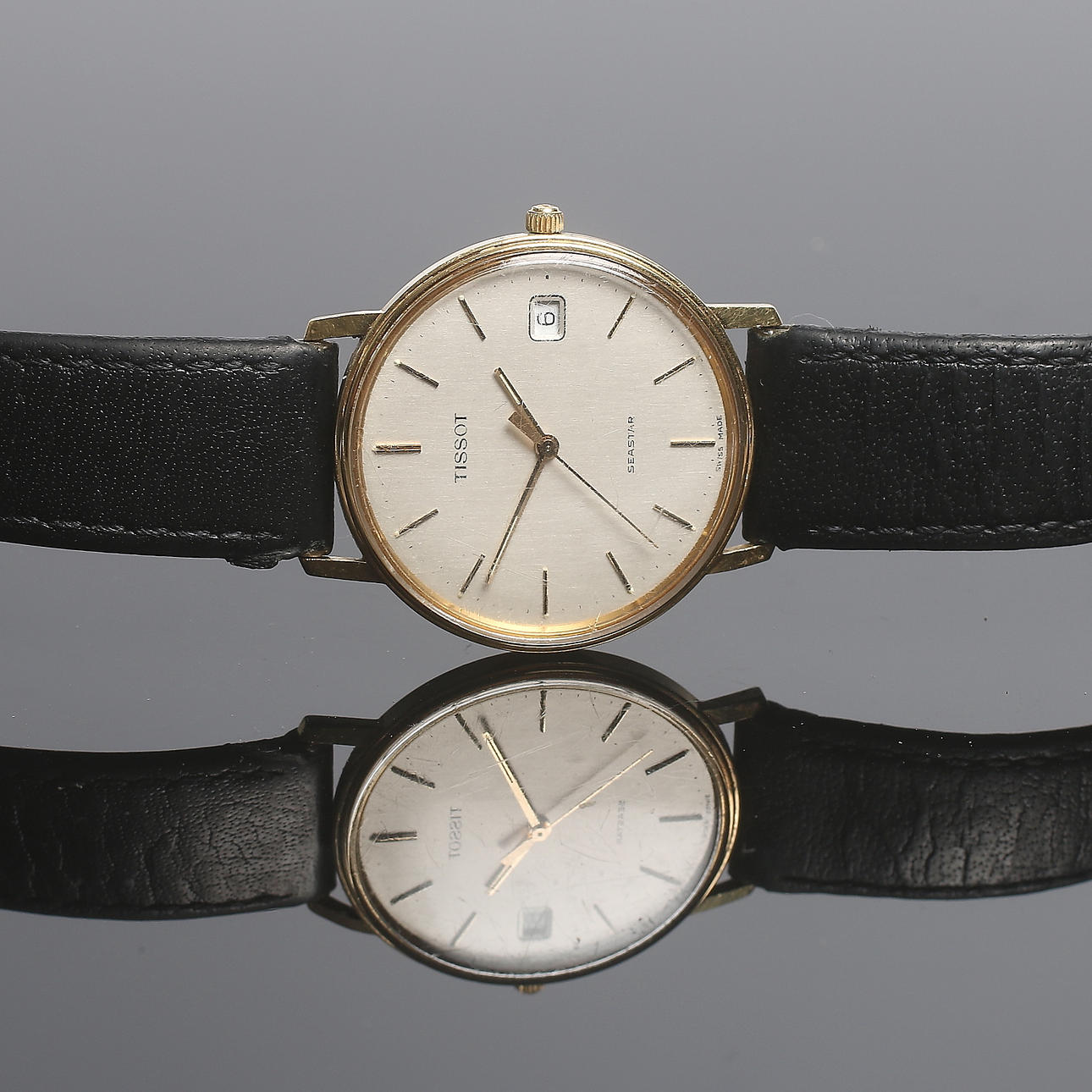 ARMBANDSUR, herrur, 18k guld, Tissot Seastar, 1990-tal.