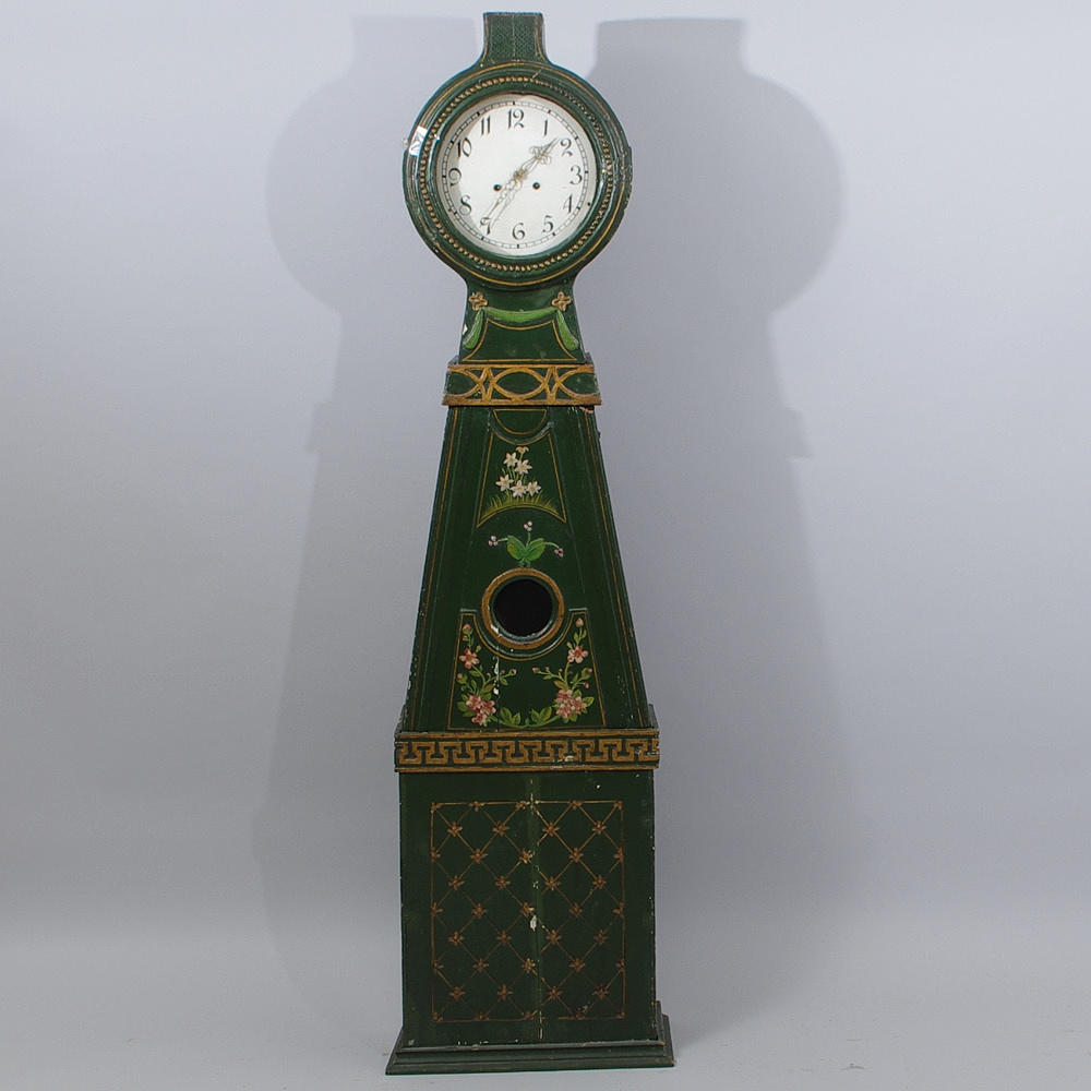 GOLVUR, målat trä, 17/1800-tal.