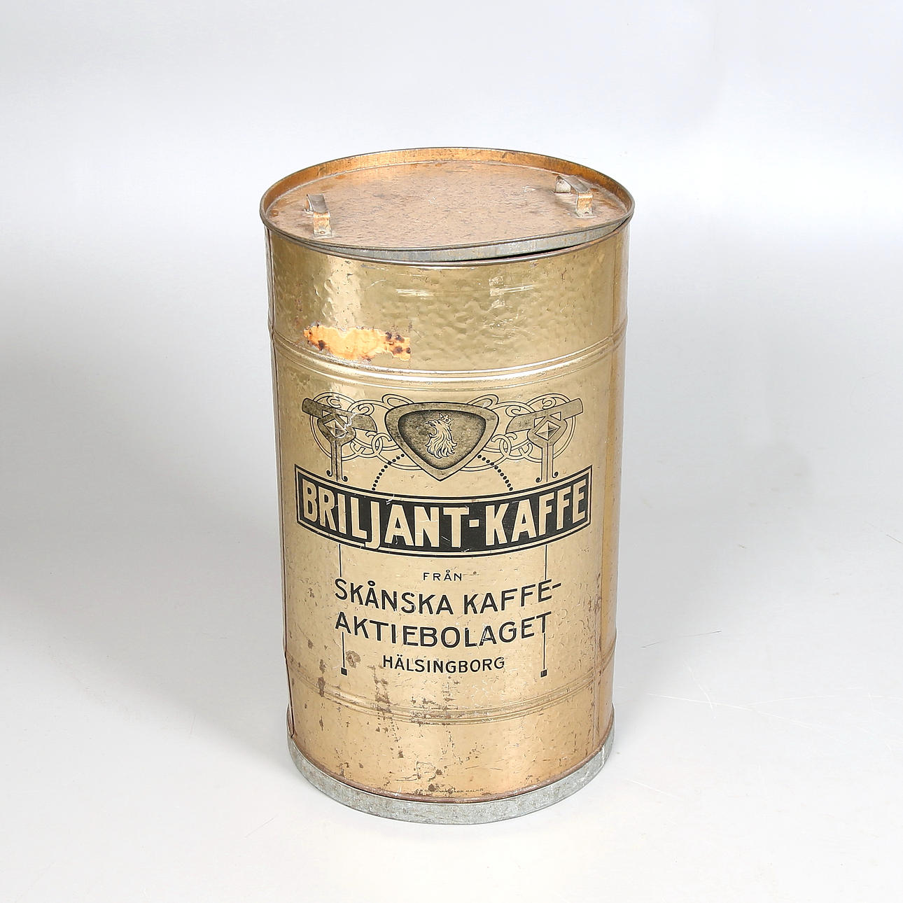 TUNNA, bläckplåt, Biljant-kaffe, Skånska Kaffe Aktiebolaget, Hälsingborg. 1920/30-tal.