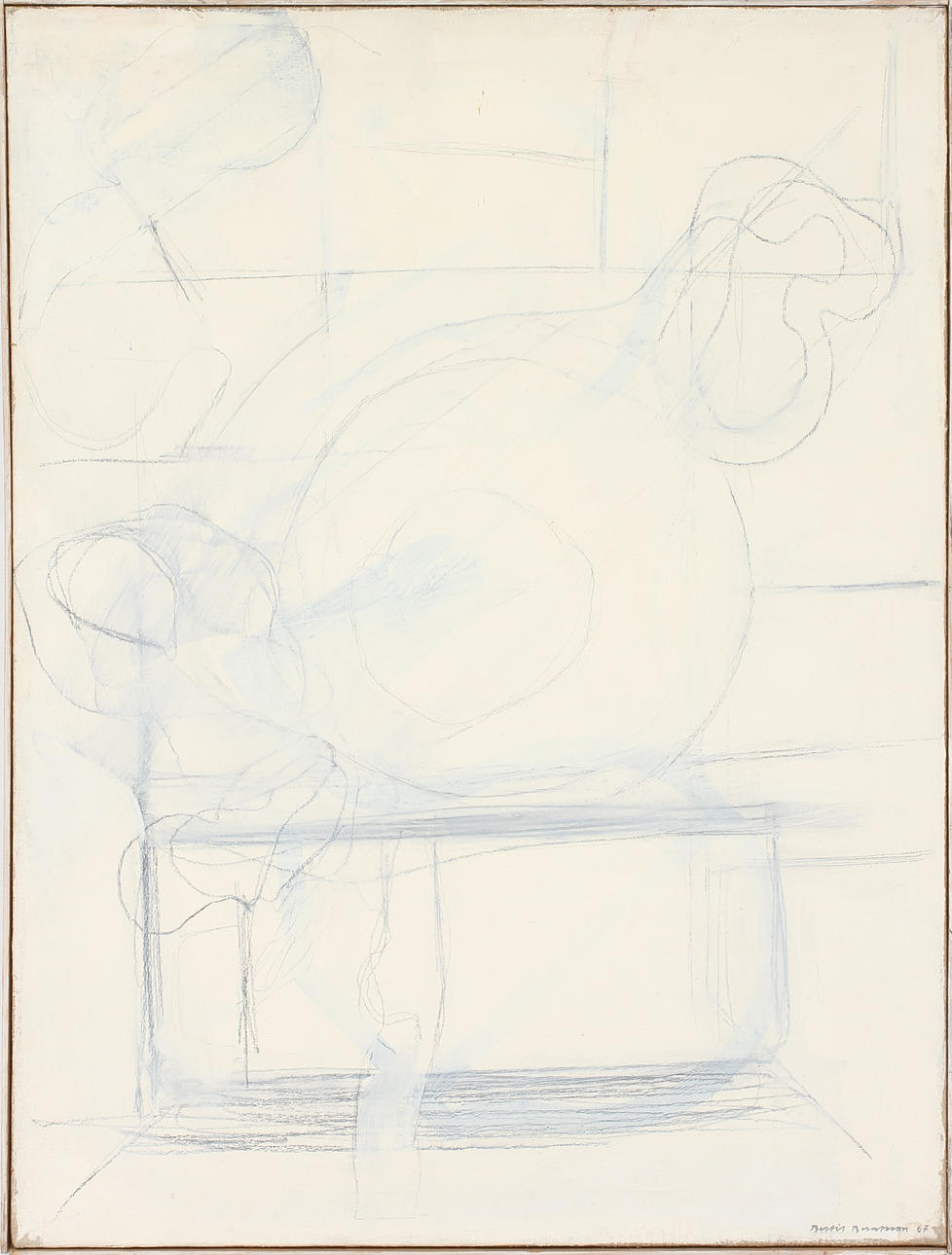 BERTIL BERNTSSON. blandteknik på duk, signerad och daterad -67.