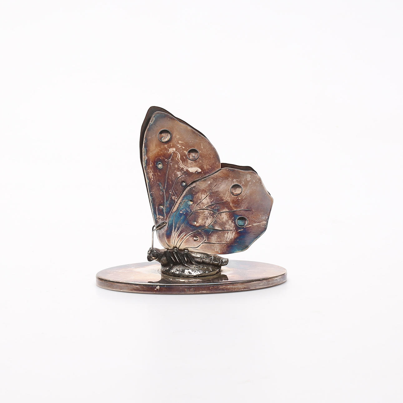 SERVIETTENHALTER, Neusilber, Jugendstil, 20. Jahrhundert.