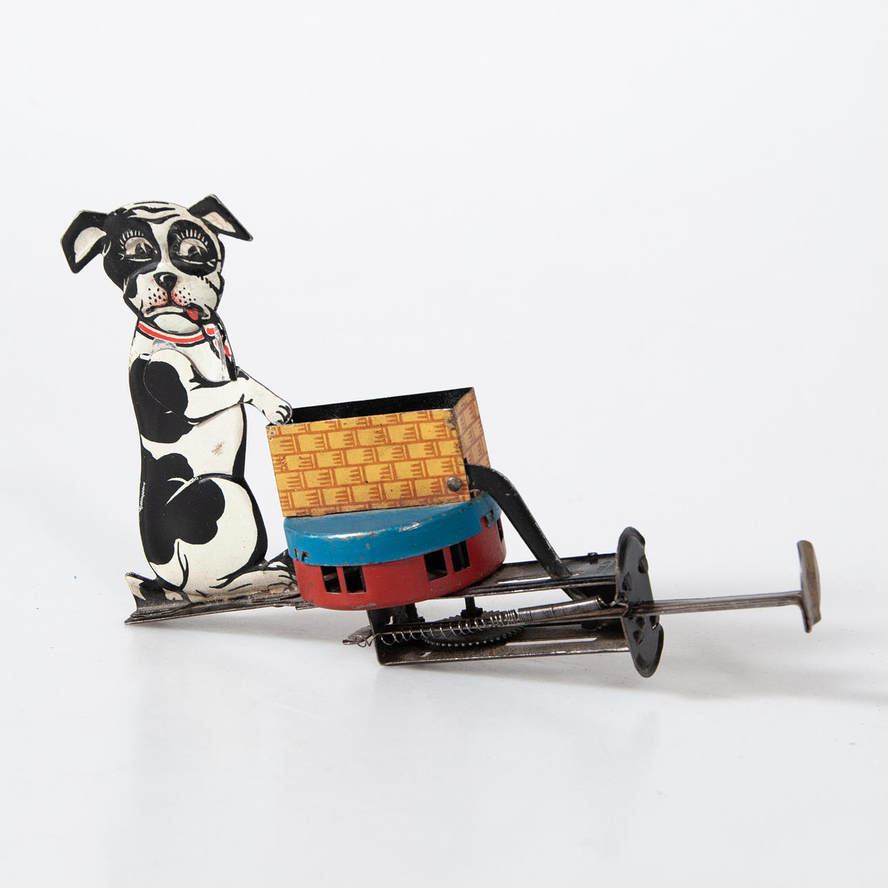 TIN TOY, Germany, 40s, dog vs cat.