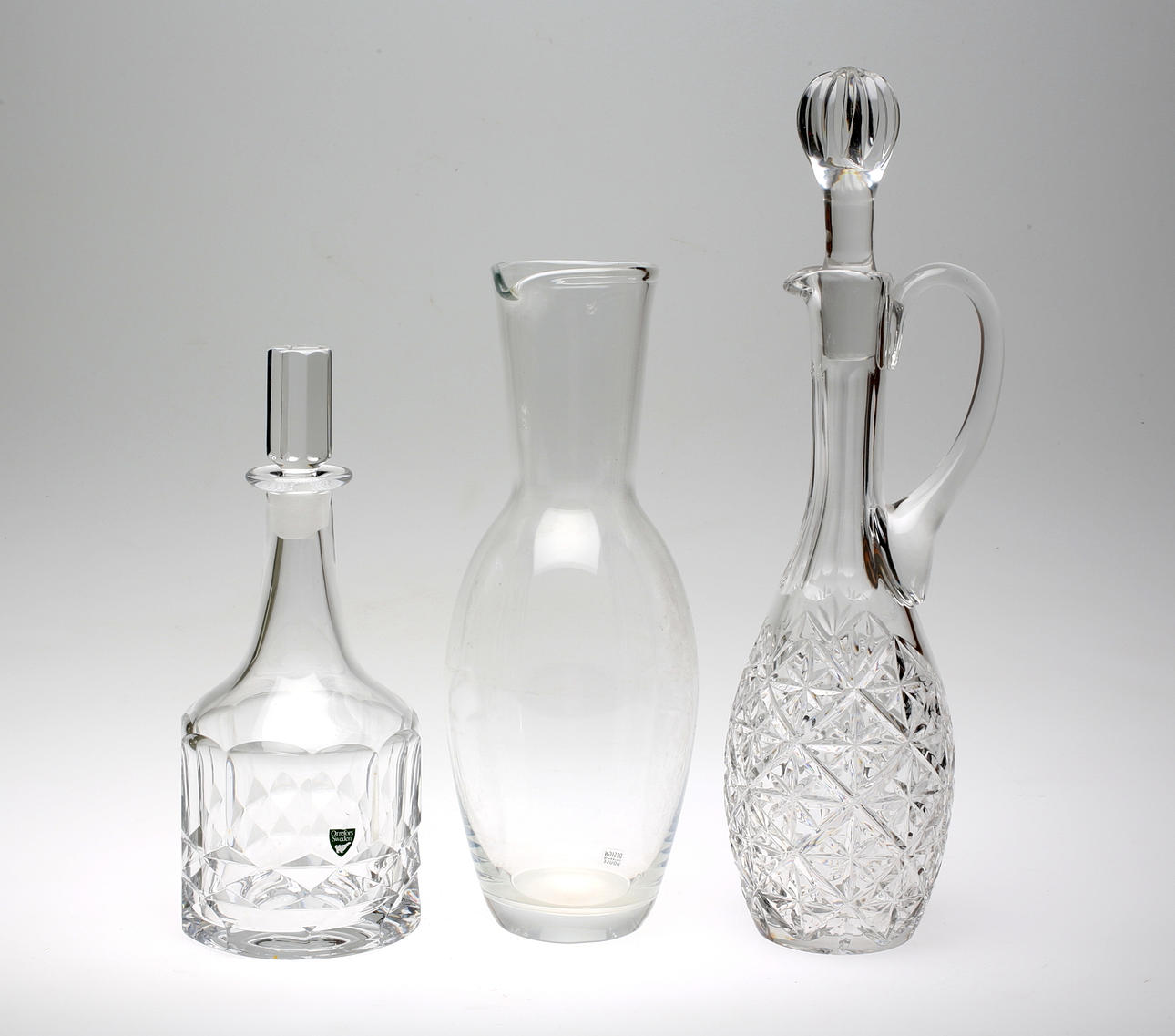 KARAFFER, 3 st, Glas.