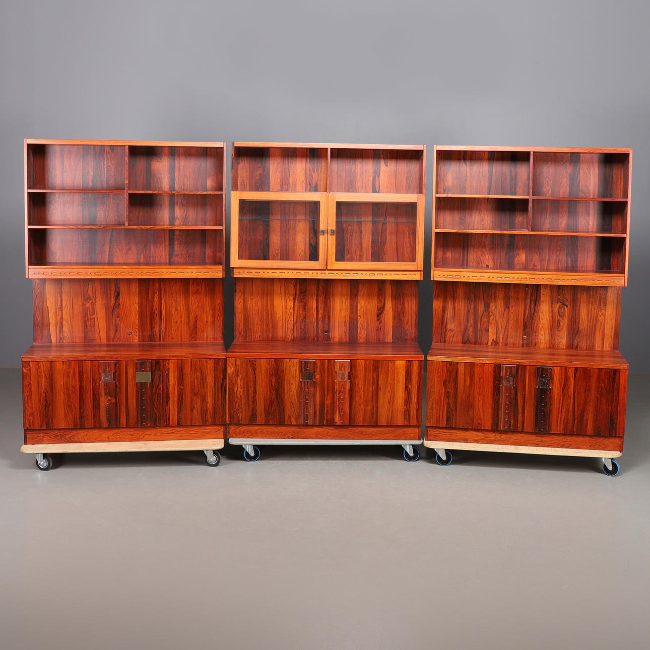 REGALSYSTEM, Palisander, 1960er Jahre.