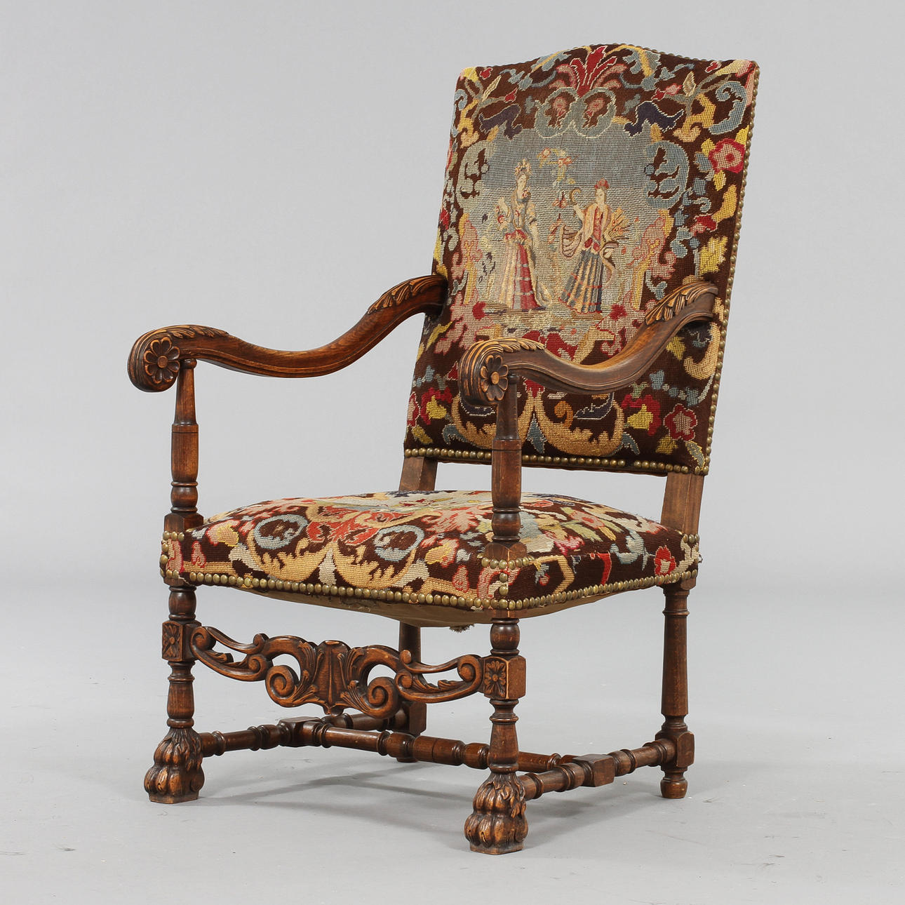 LÄNSSTOL, barockstil, 1900-tal.