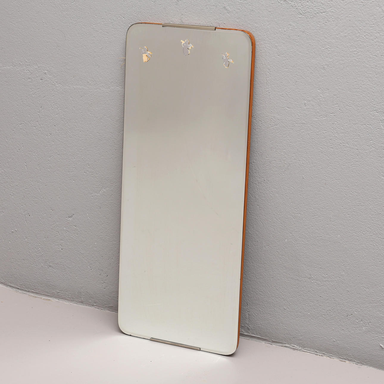 MIRROR with ground edge, 20th century.