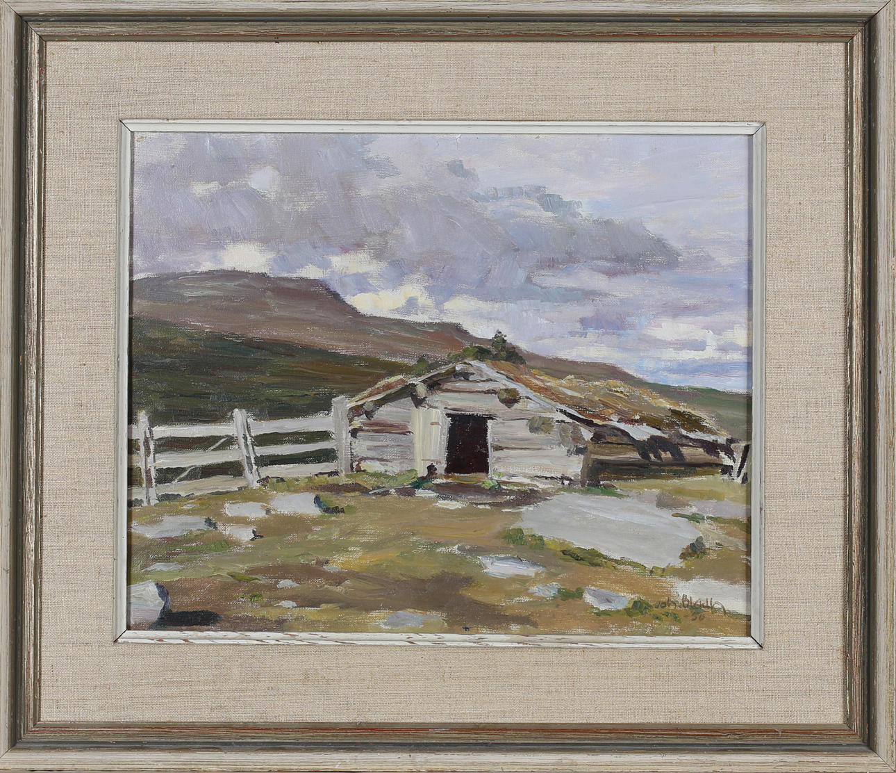 JOHAN BLADH. Shack, oil on canvas, signed and dated -50. Art ...