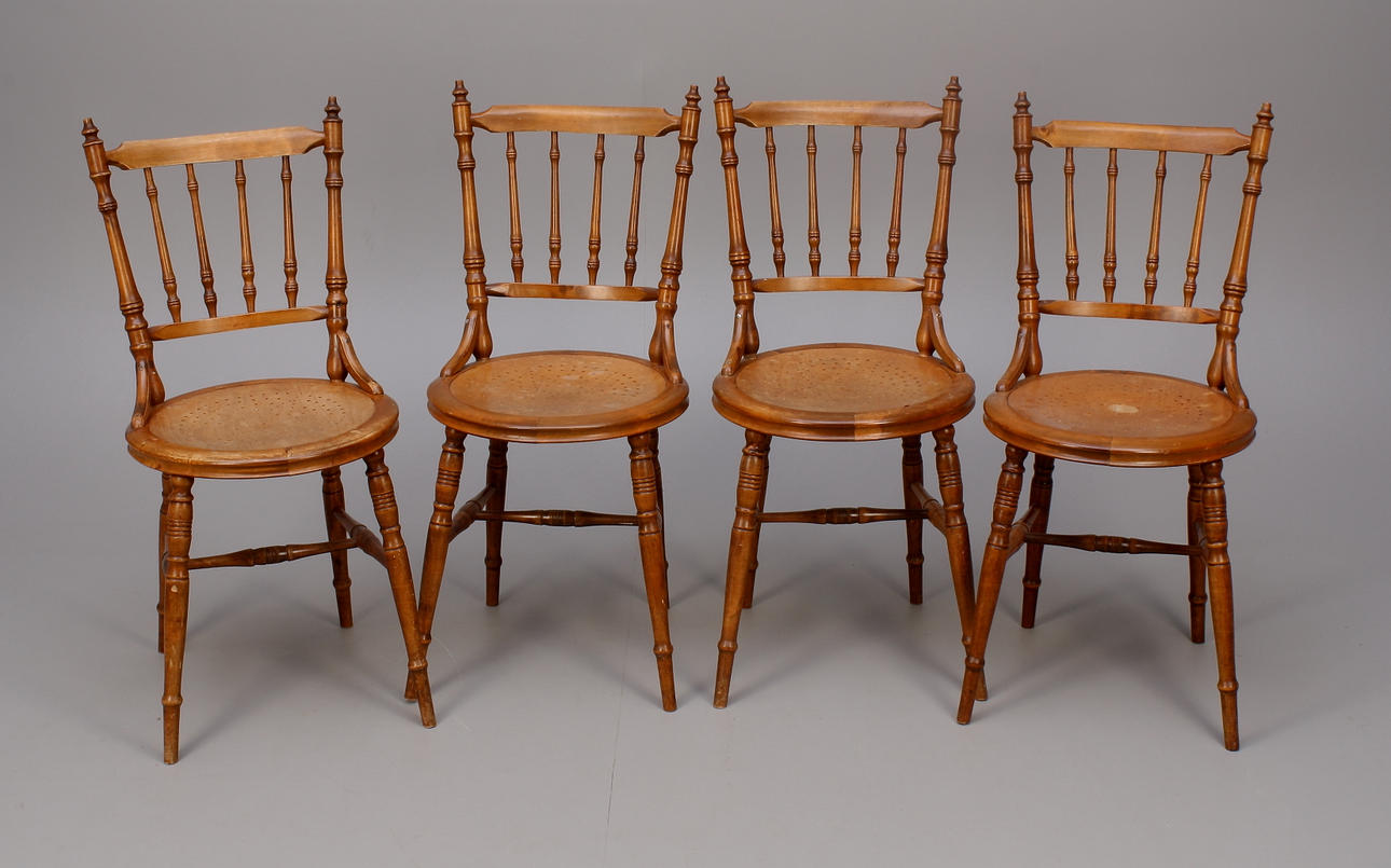 PINNSTOLAR, 4 st, 1900 talets början.