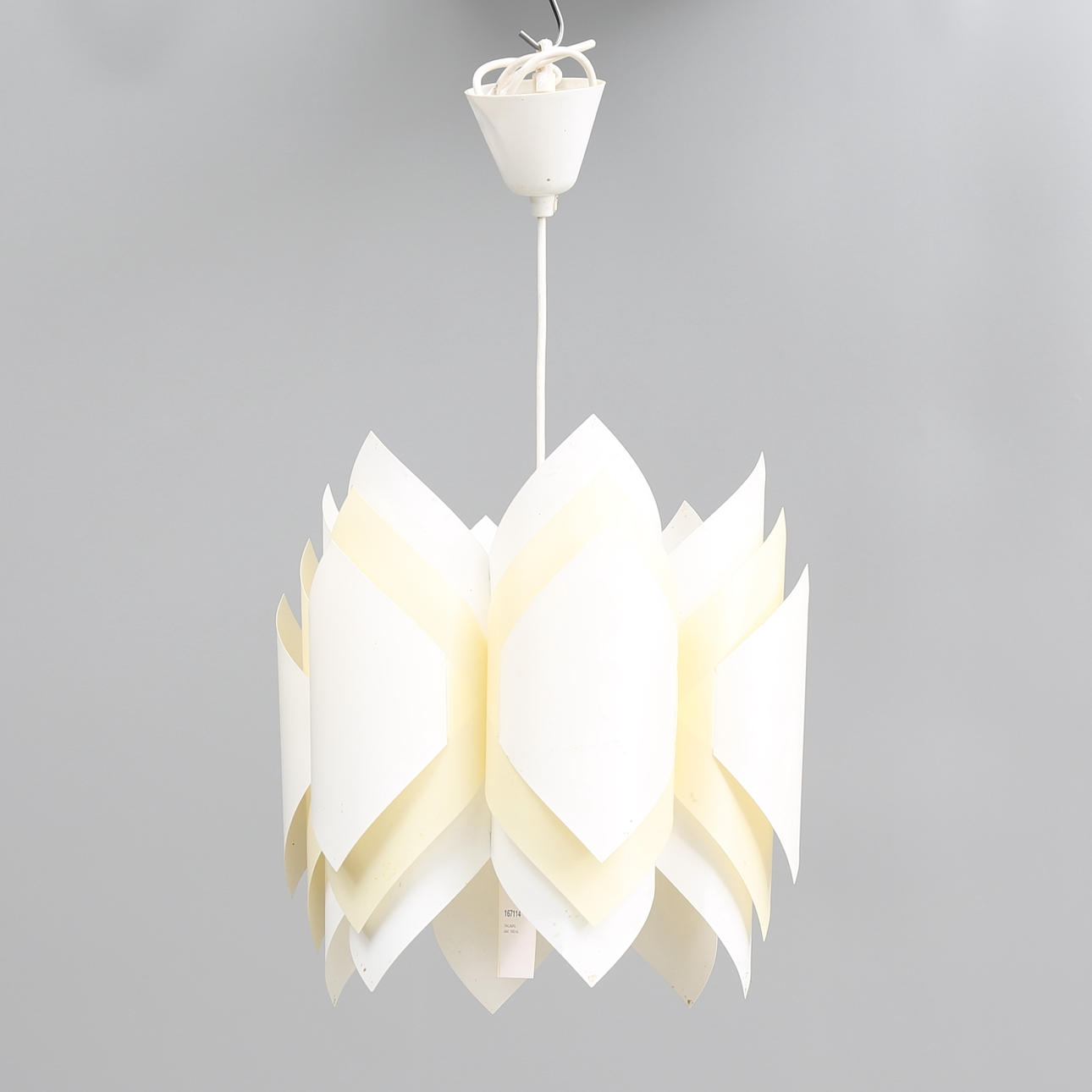 TAKLAMPA, plast, 1960-tal.