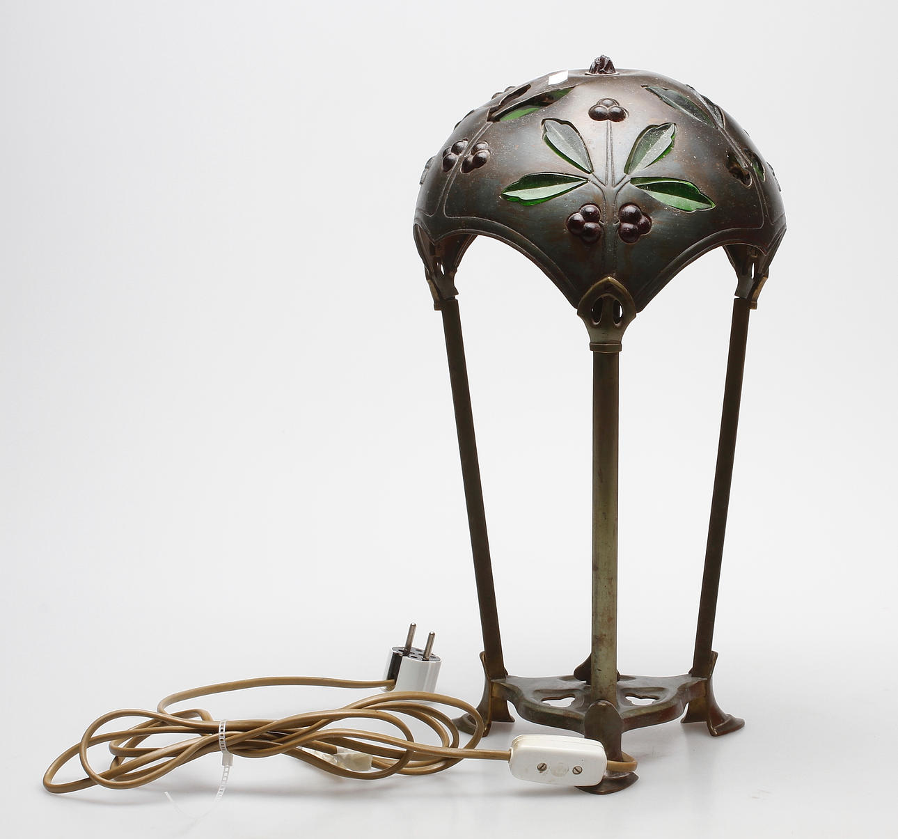 BORDSARMATUR, mässing, Art Nouveau, 1900-talets första kvartal.