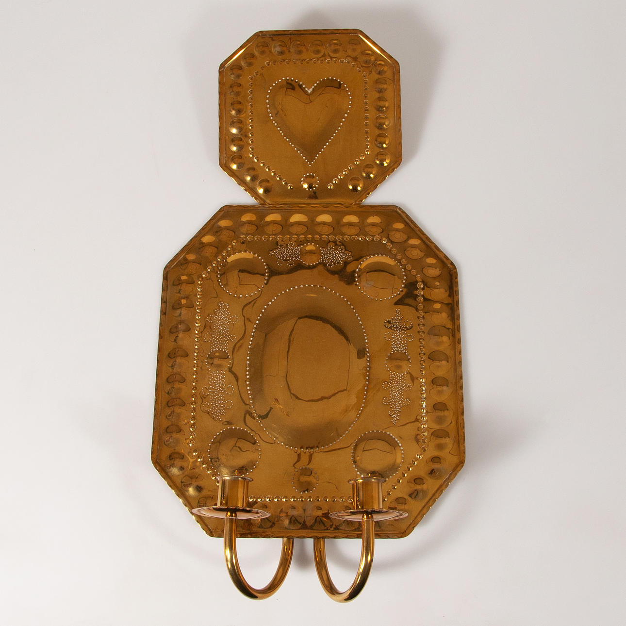 LJUSPLÅT, mässing, Sverige, 1900-tal.