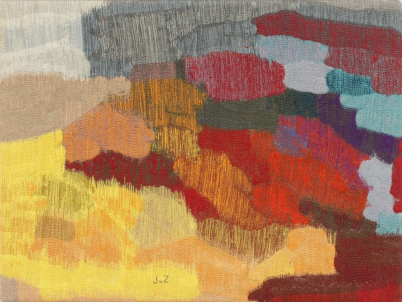 JAN VON ZWEIGBERGK. textil, monogramsign.