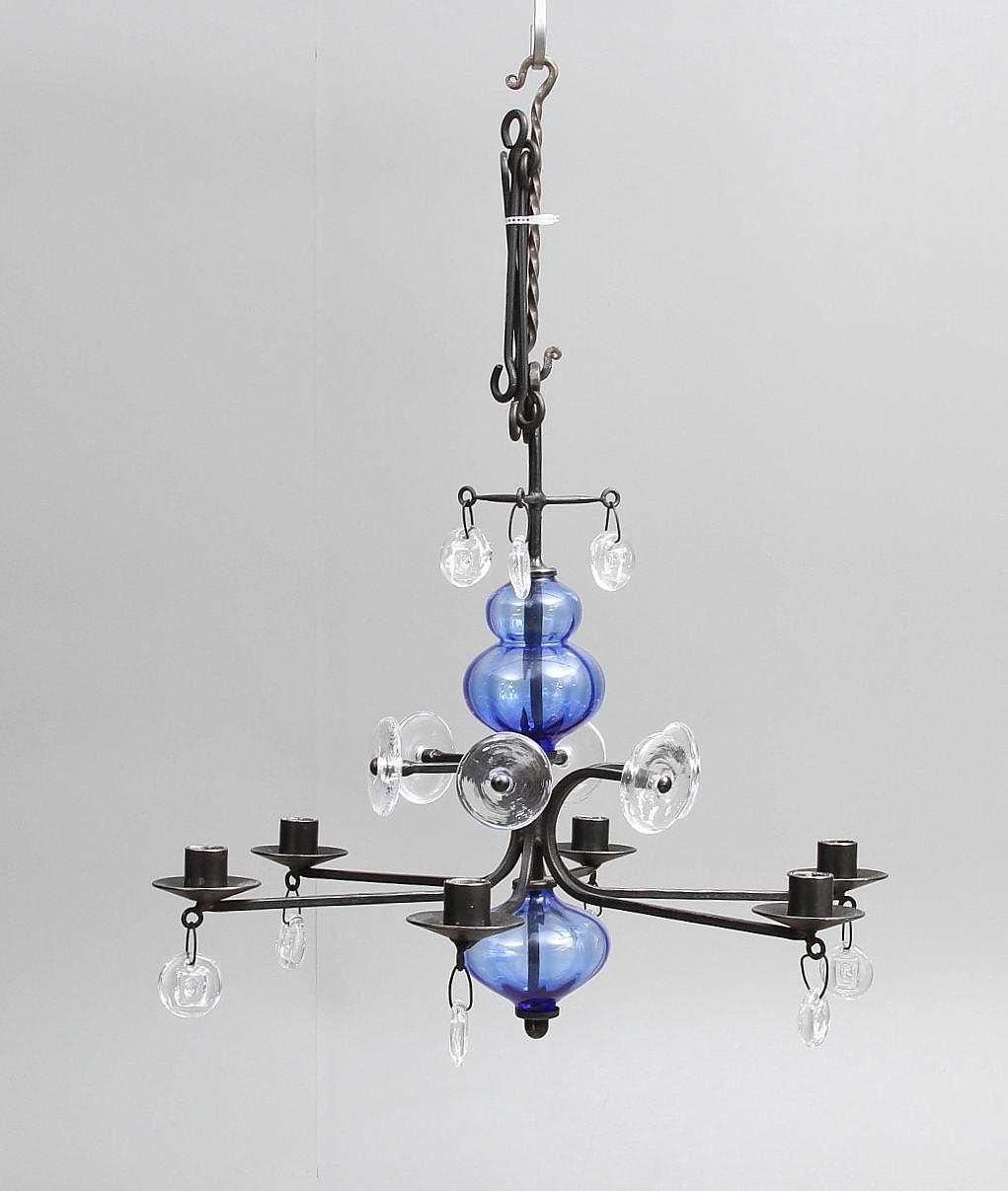 LJUSKRONA, Erik Höglund, Boda. Höjd 42 cm utan extrastavar.