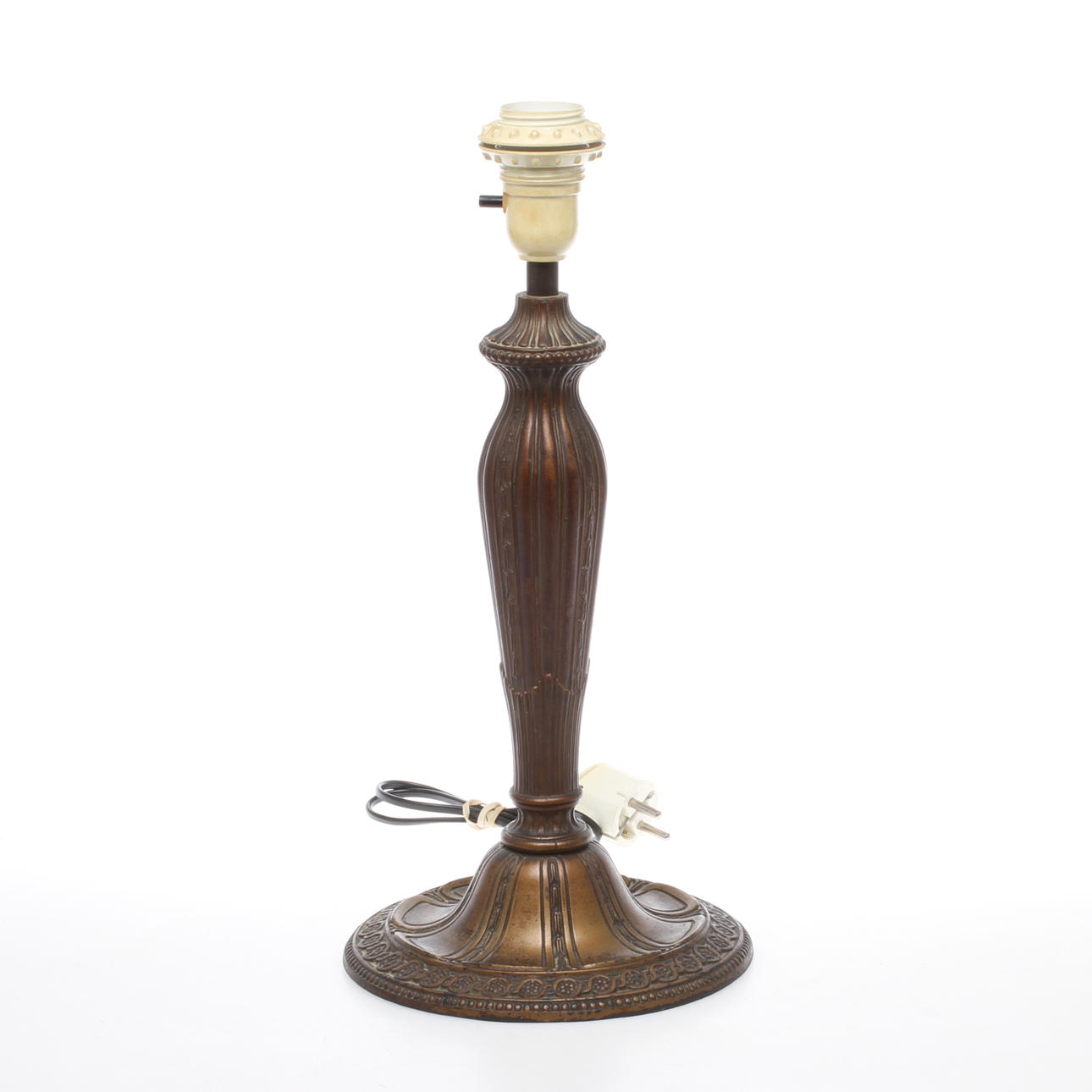 BORDSLAMPA, metall, 1900-talets första hälft.