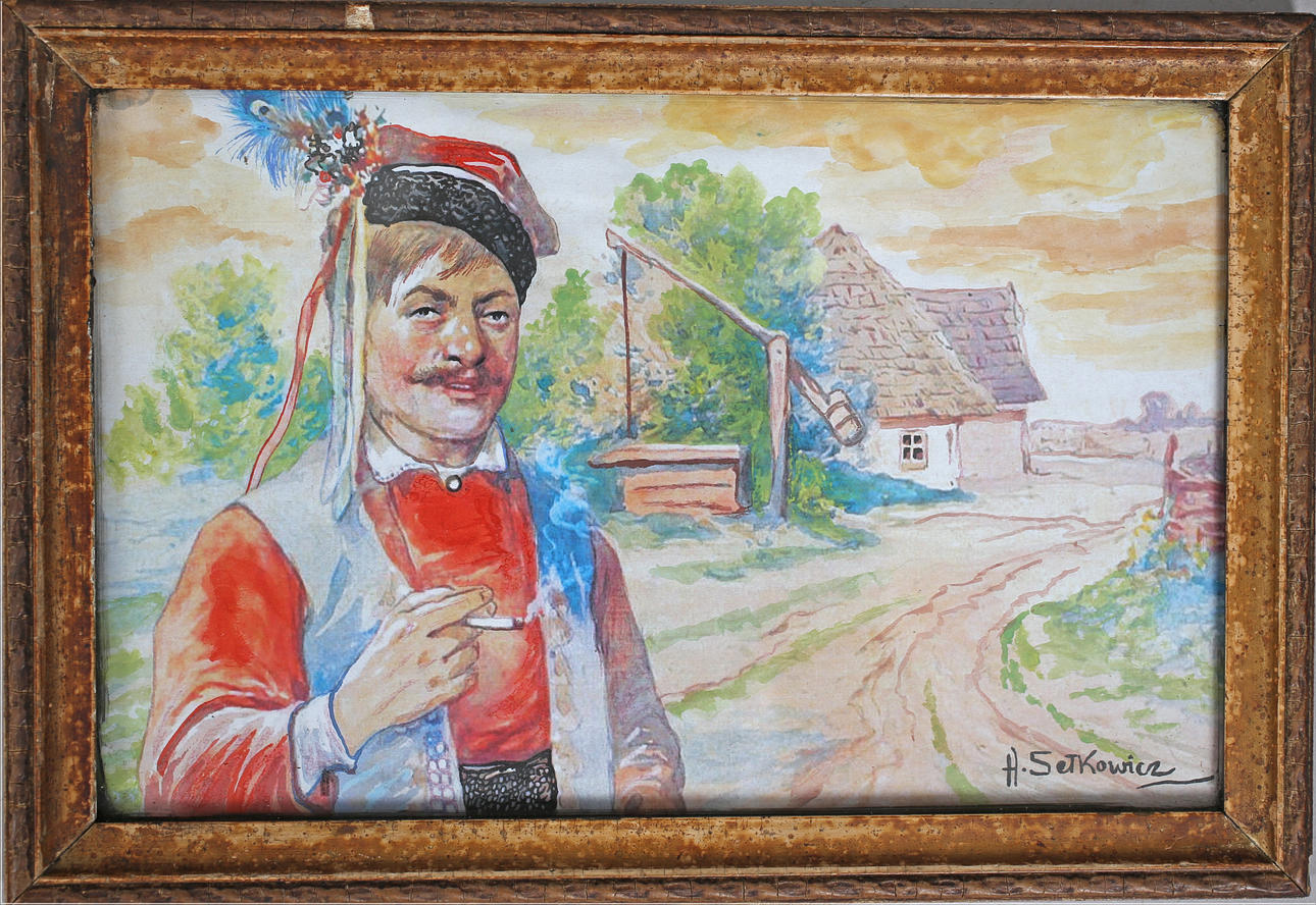 ADAM SETKOWICZ. Akvarell, signerad A.Setkowicz.