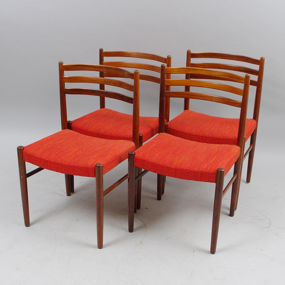 STOLAR, 4 stycken, jakaranda, Nils Johnsson för troeds.