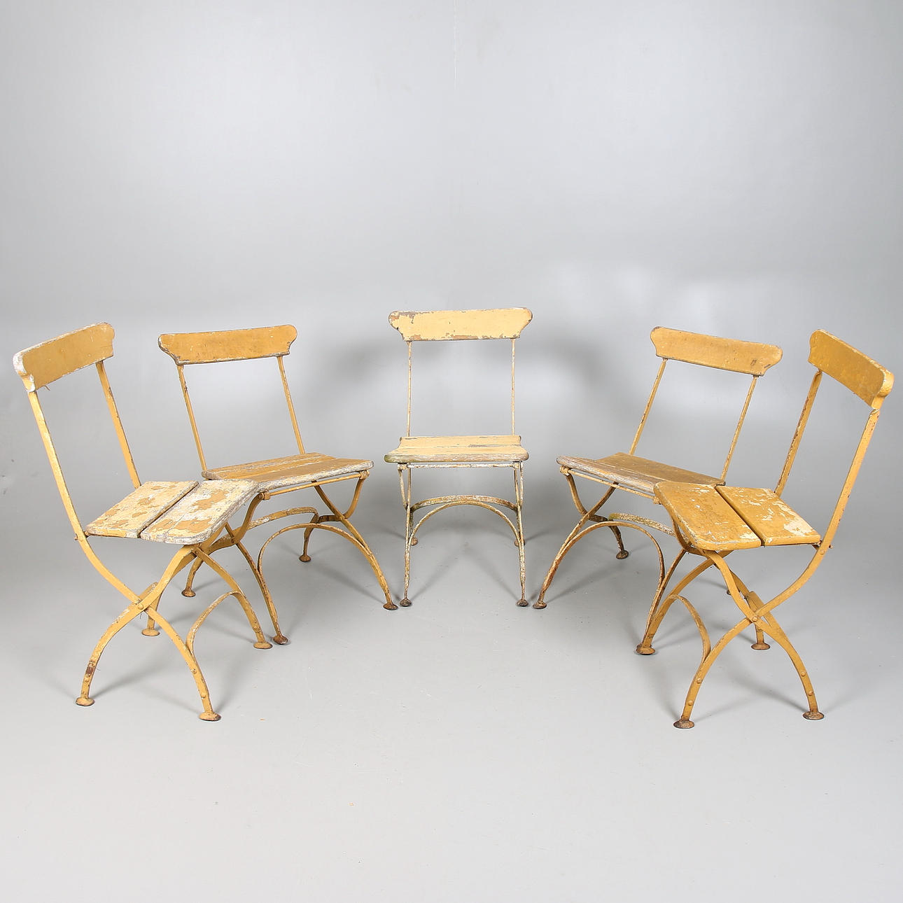 TRÄDGÅRDSSTOLAR, 5 st, Bryggeriserien, Grythyttan.