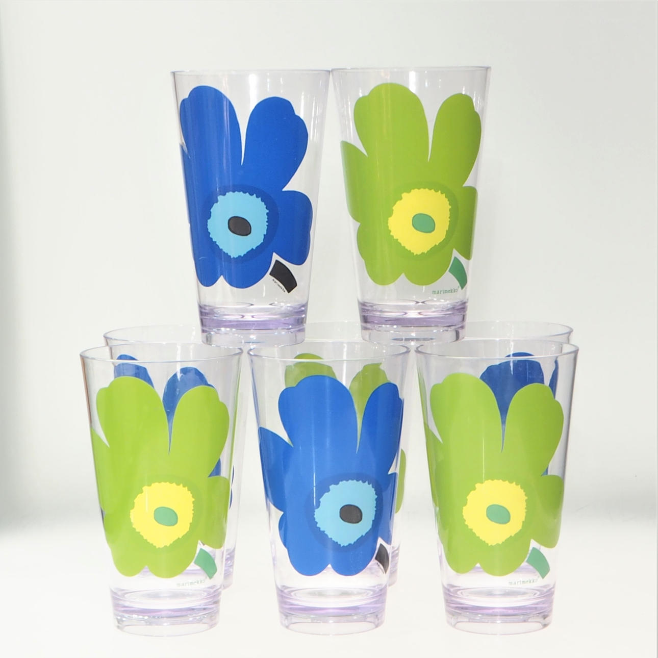 GLAS, 8 Stück, Kunststoff, Marimekko.