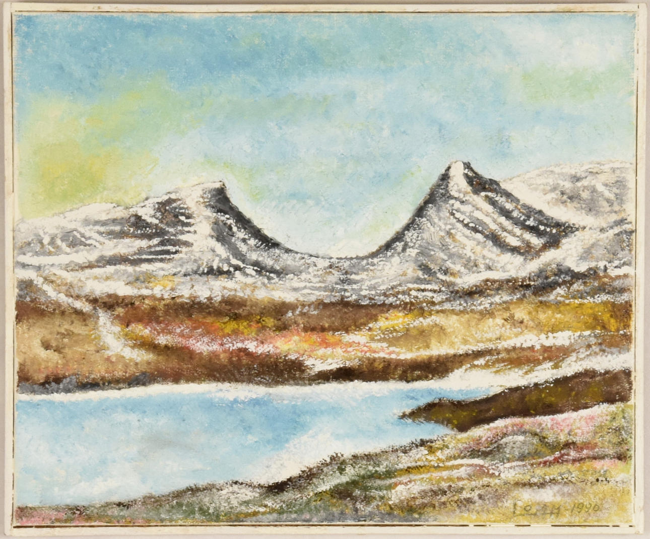 BENGT LOMM. Óleo sobre lienzo.