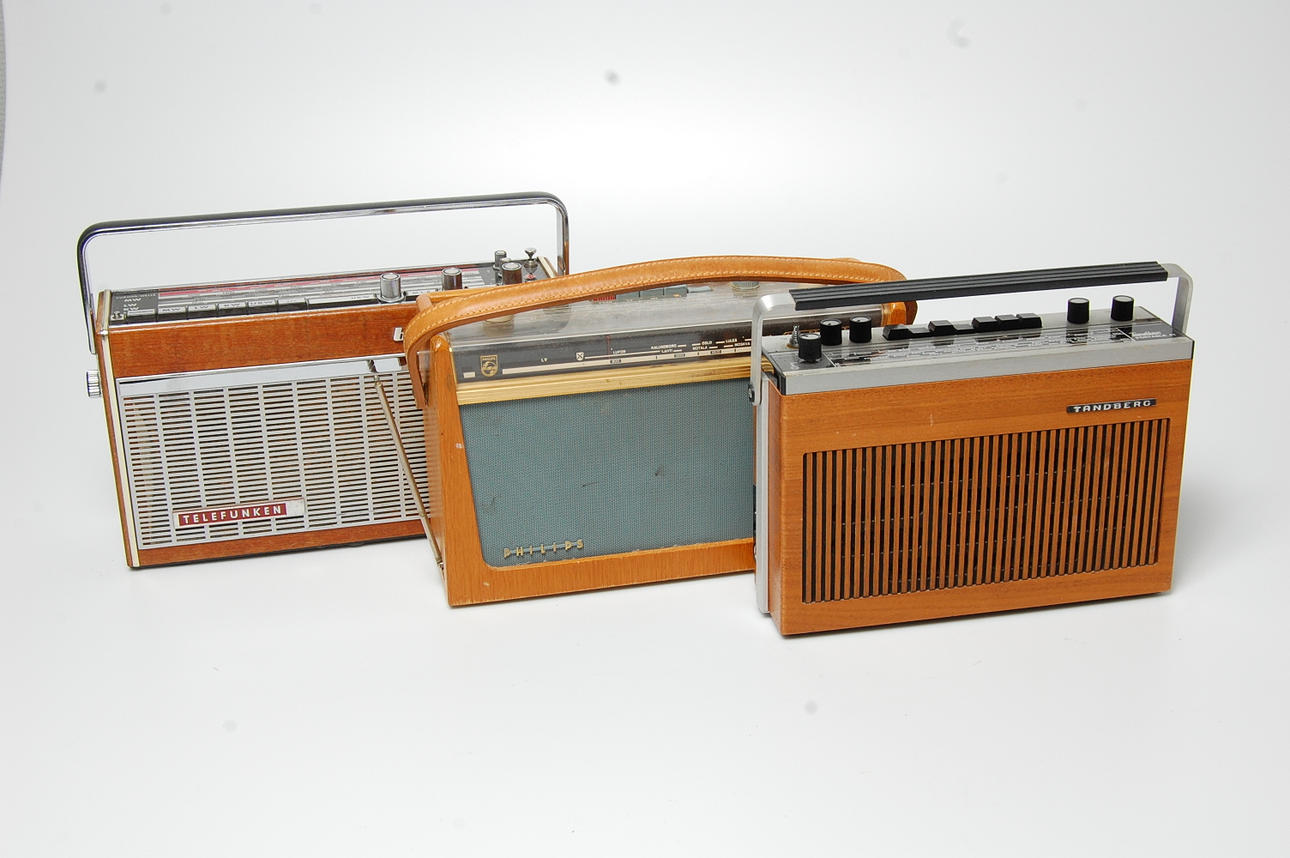 TRANSISTORRADIOAPPARATER,3 st, 1960-tal.