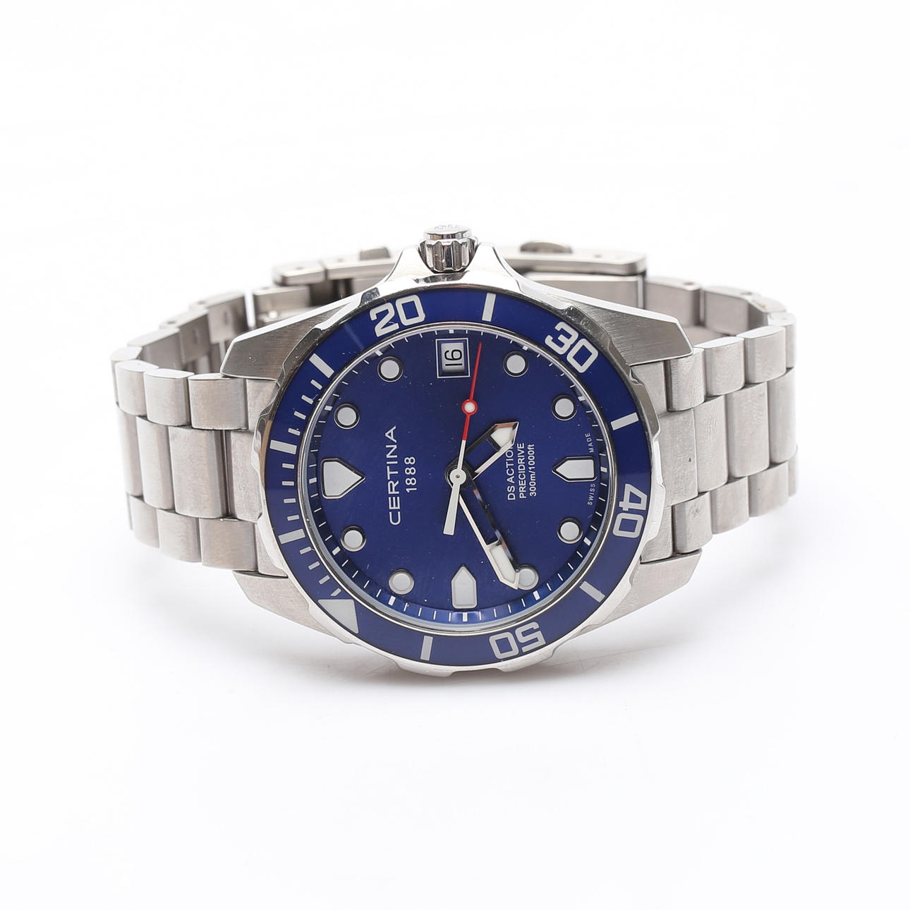 ARMBANDSUR, DS Action, Precidrive, 41mm, Quartz, Datum, Certina.