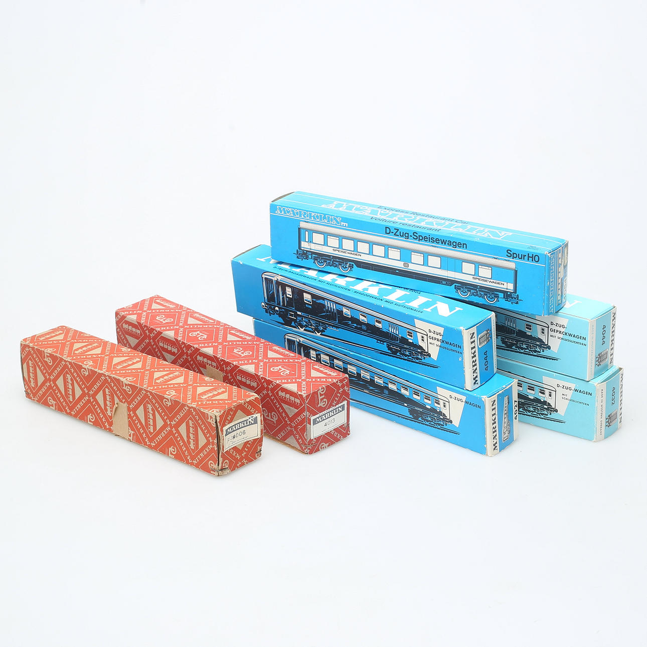 MÄRKLIN 7 bogie wagons, original boxes. Toys - Auctionet