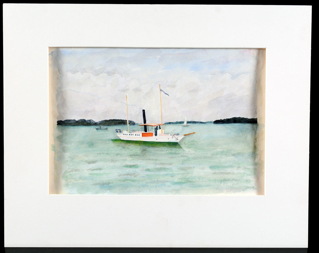 GÖRAN FOLCKER. Akvarell.