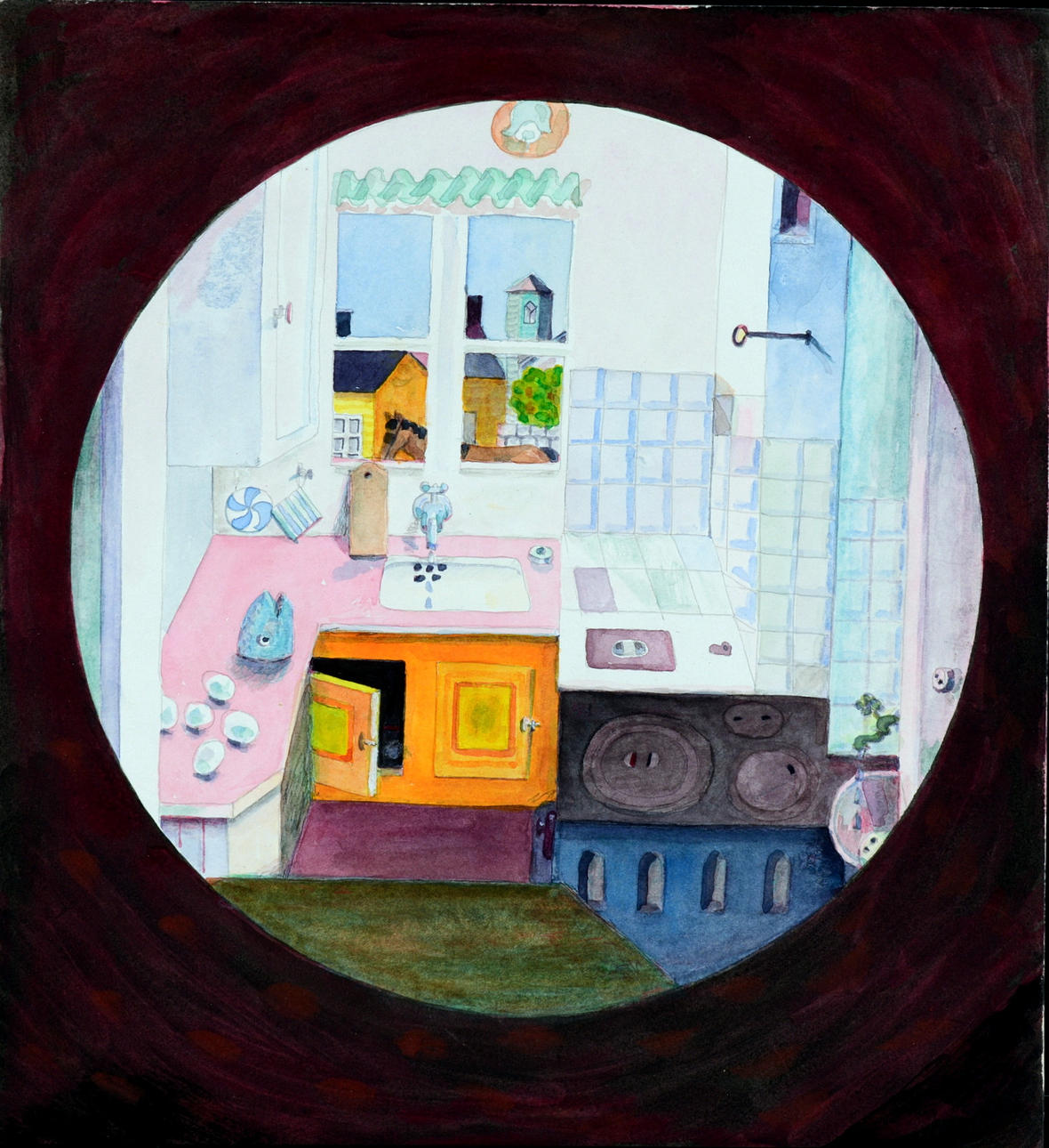 GÖRAN FOLCKER. Akvarell.