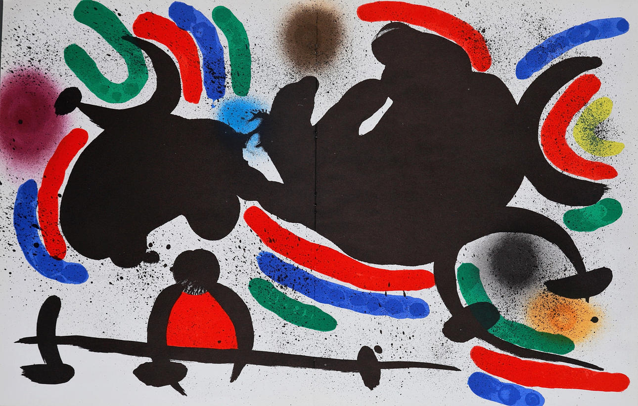 JOAN MIRÓ. ”Originallitografi IV”.