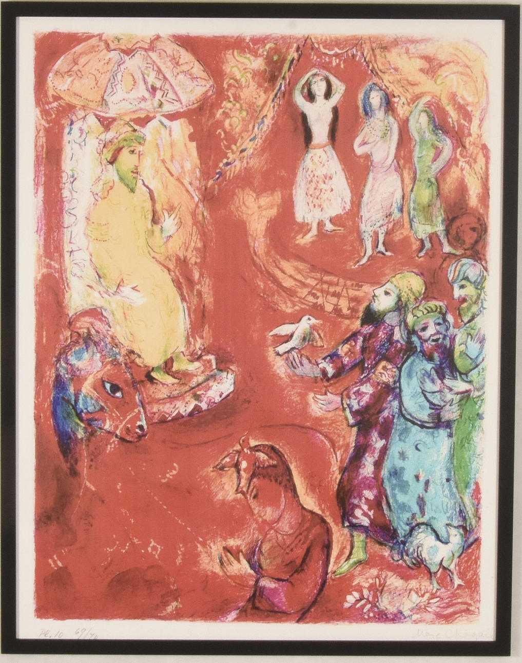 MARC CHAGALL. EFTER. Glicetryck.