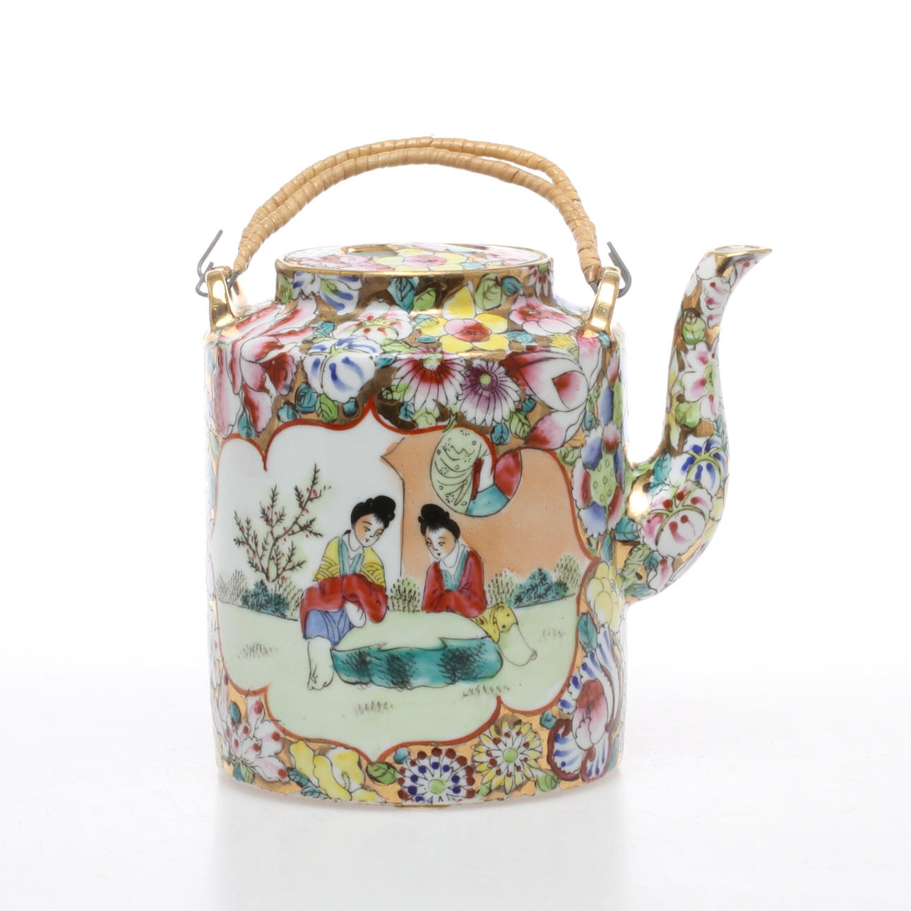 KANNA, porslin, kanton, Kina.