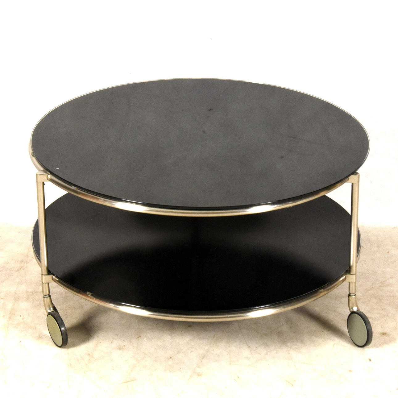 SOFFBORD, glas/metall, 19/2000-tal.