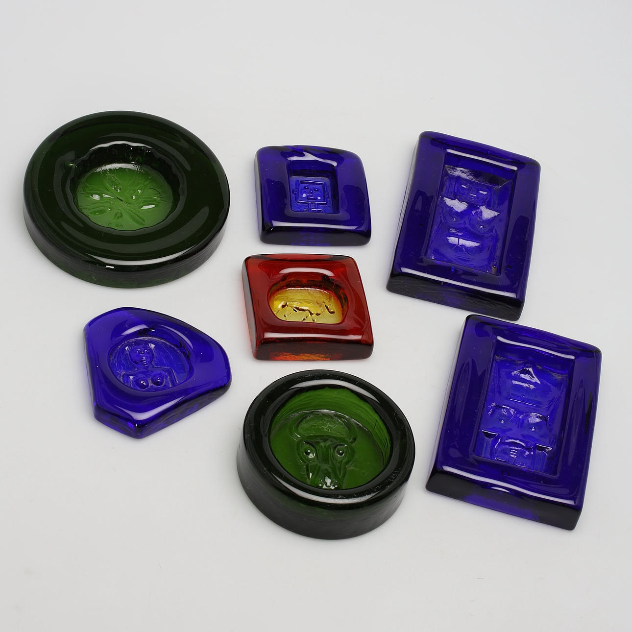 ASKFAT i konstglas, 7 st, Erik Höglund.