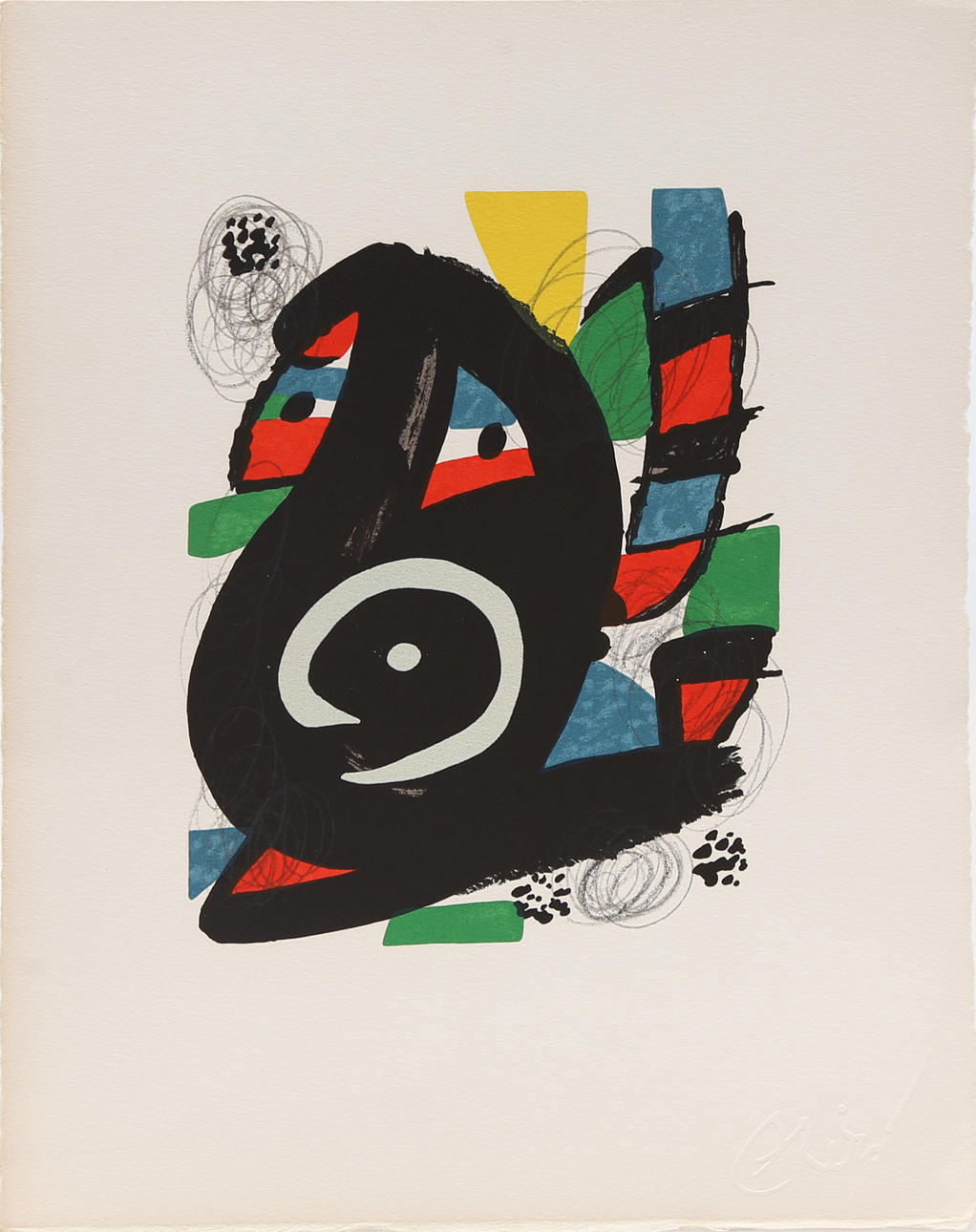 JOAN MIRÓ. EFTER. Utan titel (”La mélodie acide”).