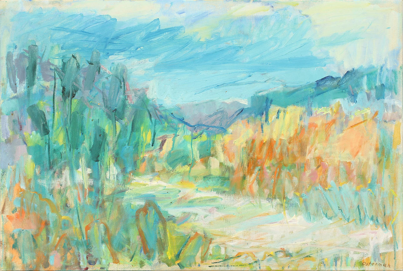 ELVINE OSTERMAN, olja på duk, sign.