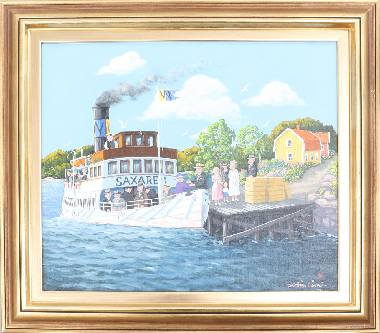 BERT-HÅGE HÄVERÖ. oil on canvas, signed and dated 1980.