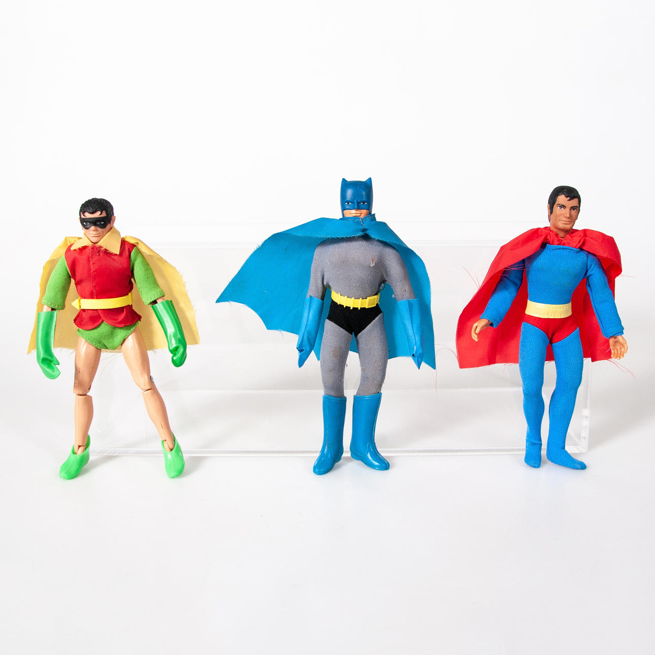 MEGO. Superman, Batman og Robin. 1974.