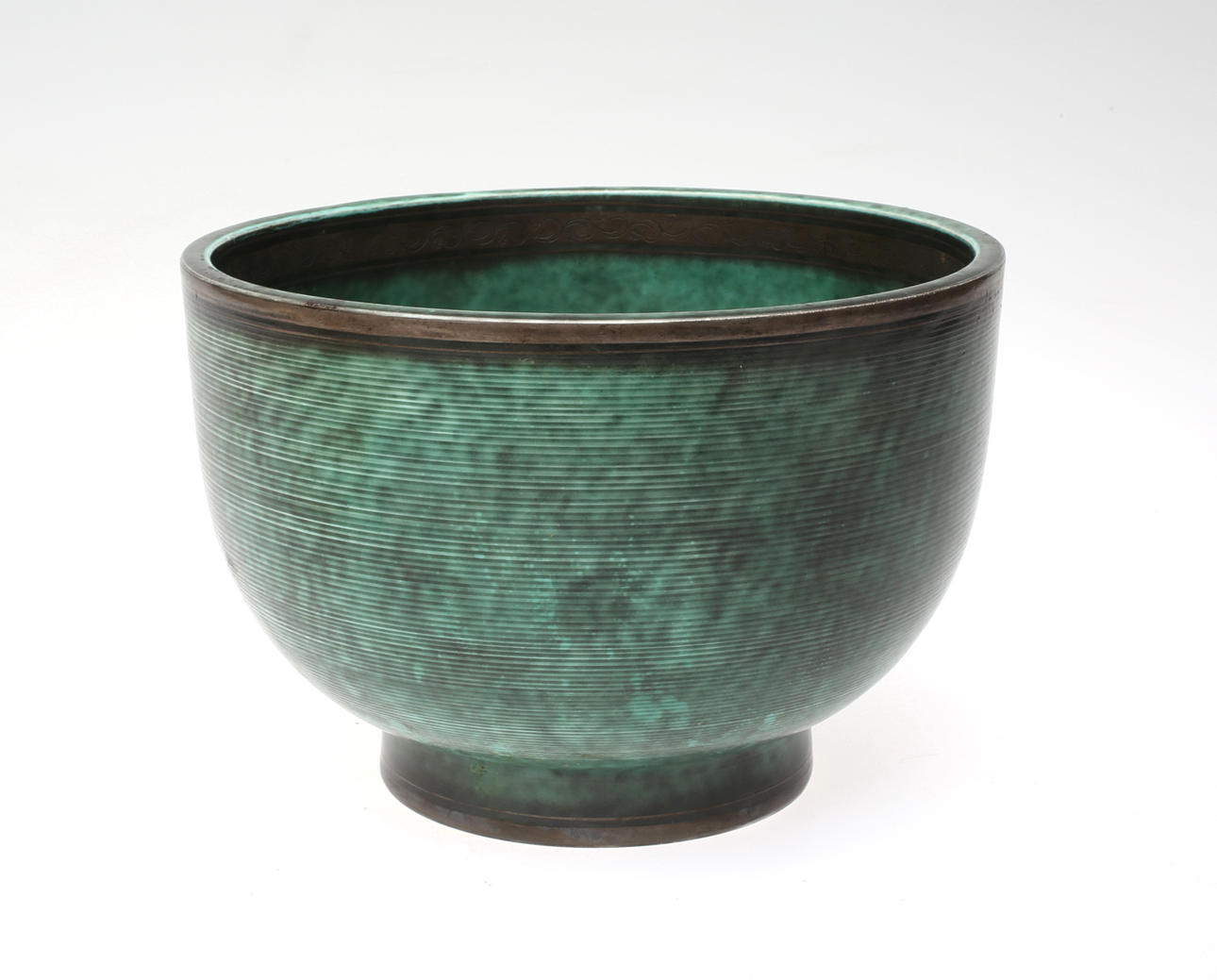 WILHELM KÅGE. SKÅL på fot, Argenta, stengods, Gustafsberg 1930-tal.