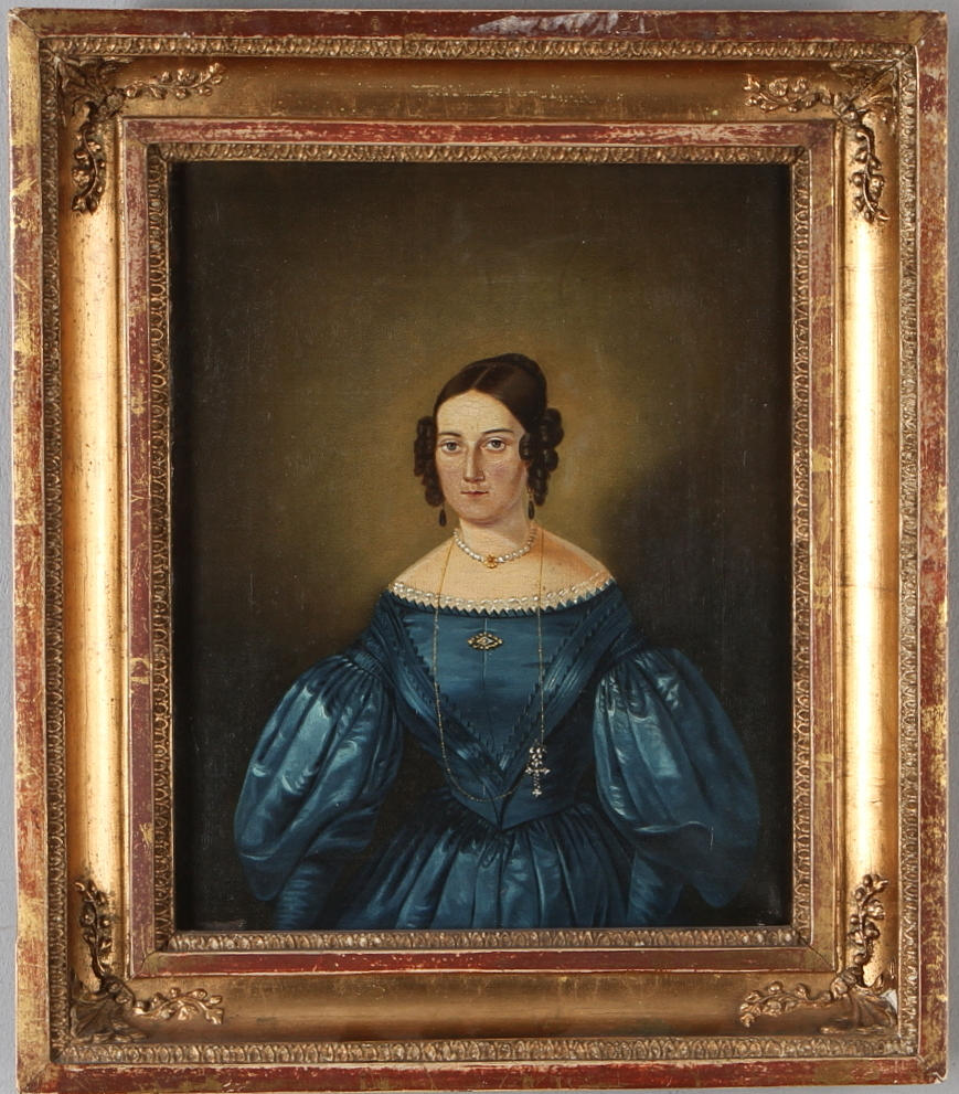 OIDENTIFIERAD KONSTNÄR. Porträtt, olja på duk.