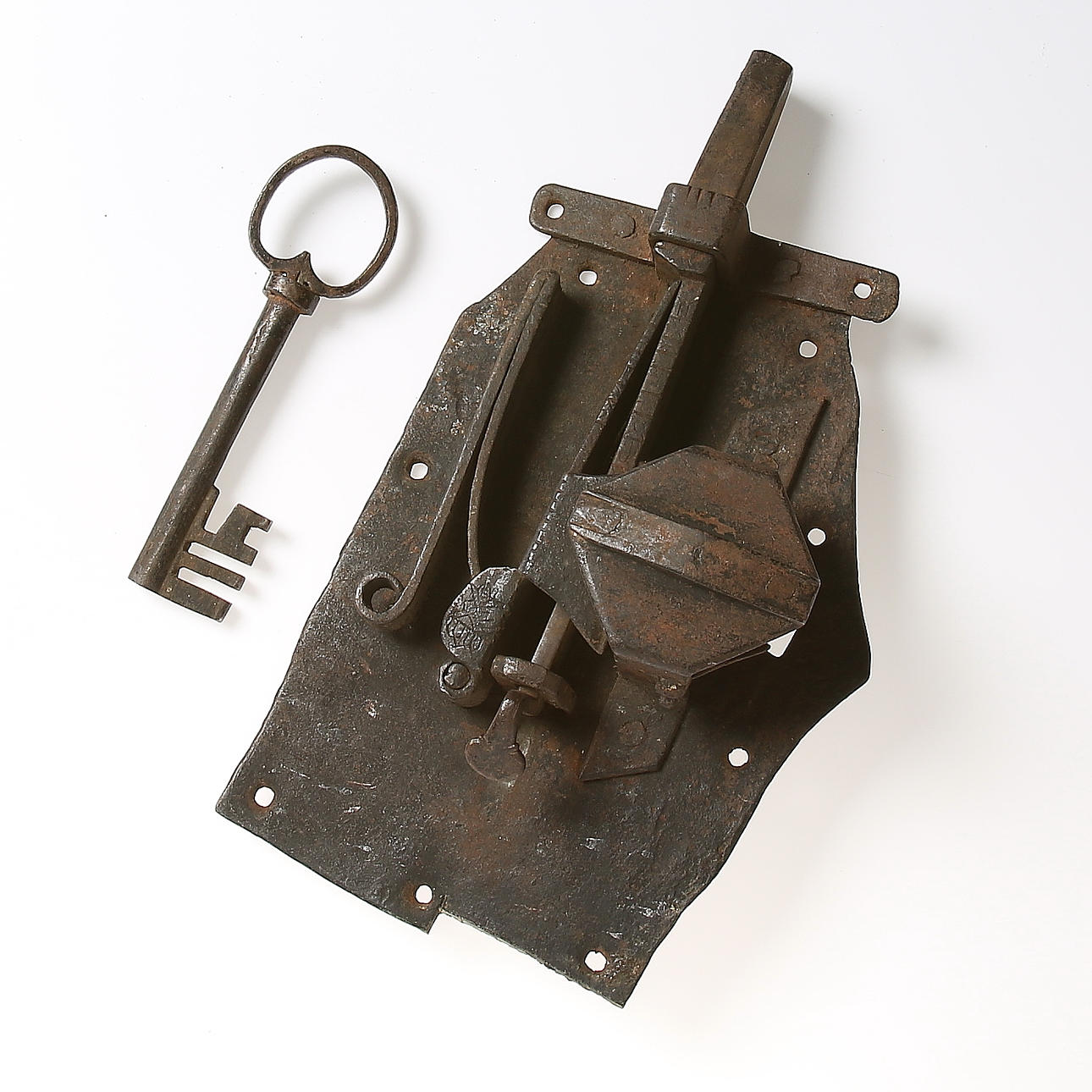LÅSINSATS, gjutjärn. 17/1800-tal.