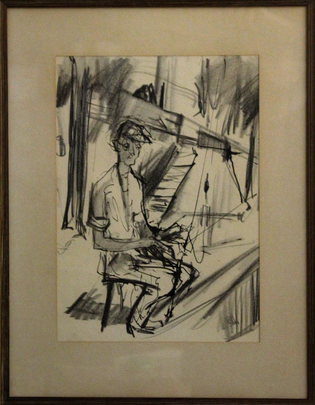 OWE WESSBOHN. DRAWING, signed Wess.