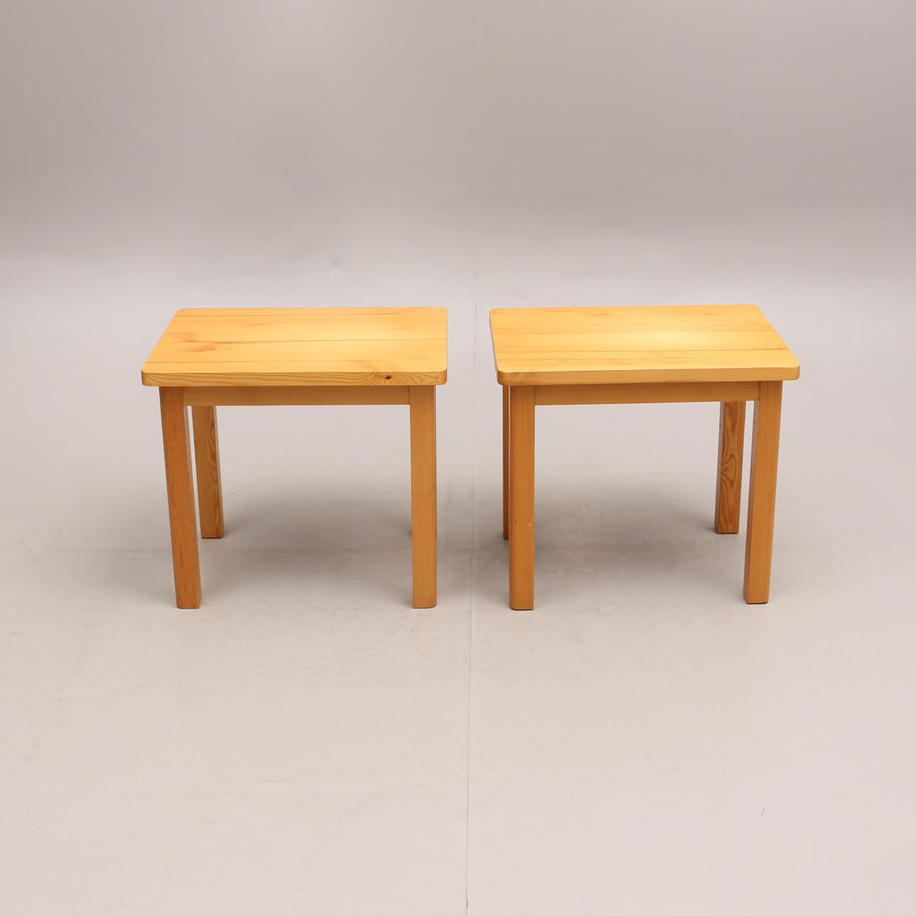 COFFEE TABLE, a pair, pine, 1970s.