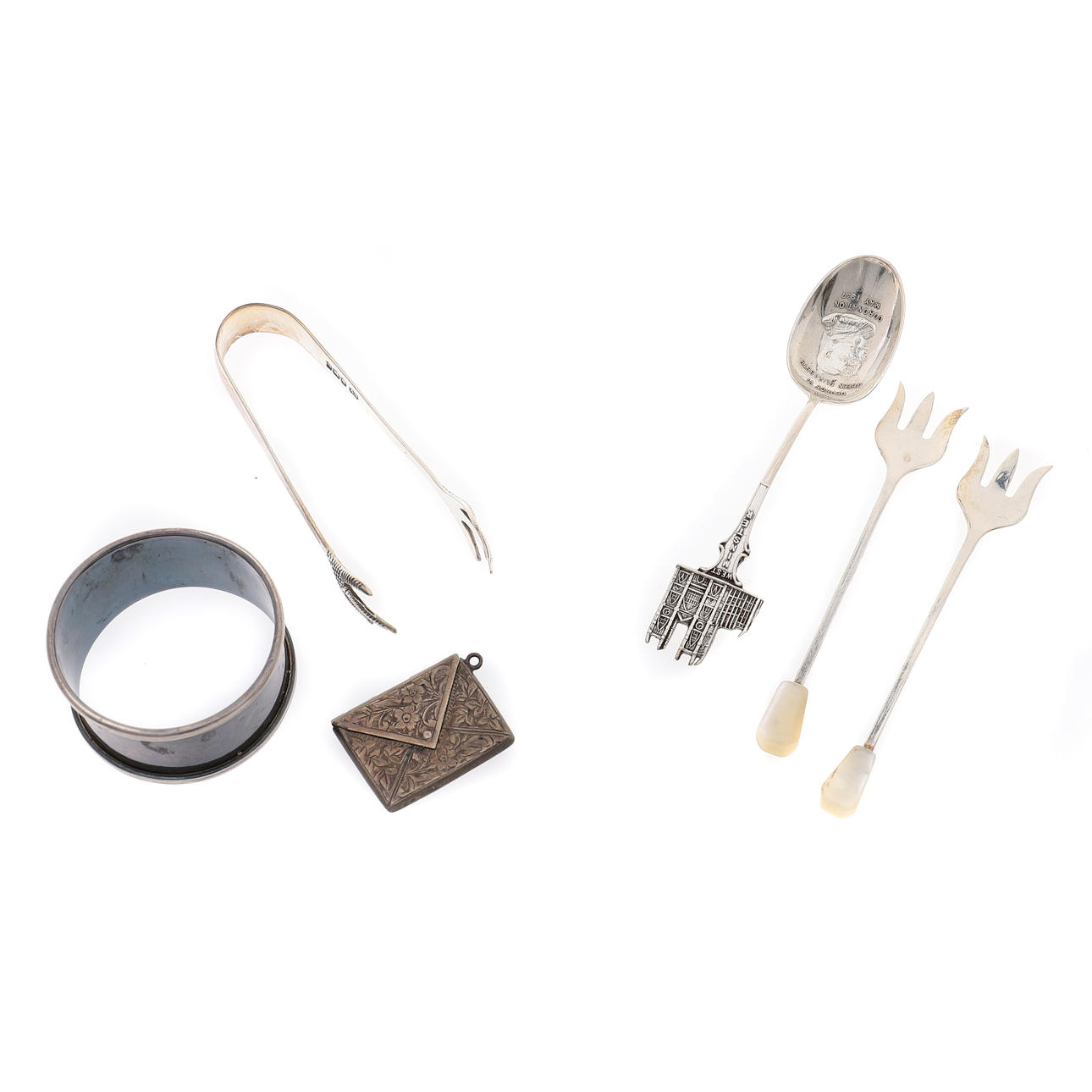 EIN EDWARDISCHES SILBER-UMSCHLAG-STEMPEL-ETUI.