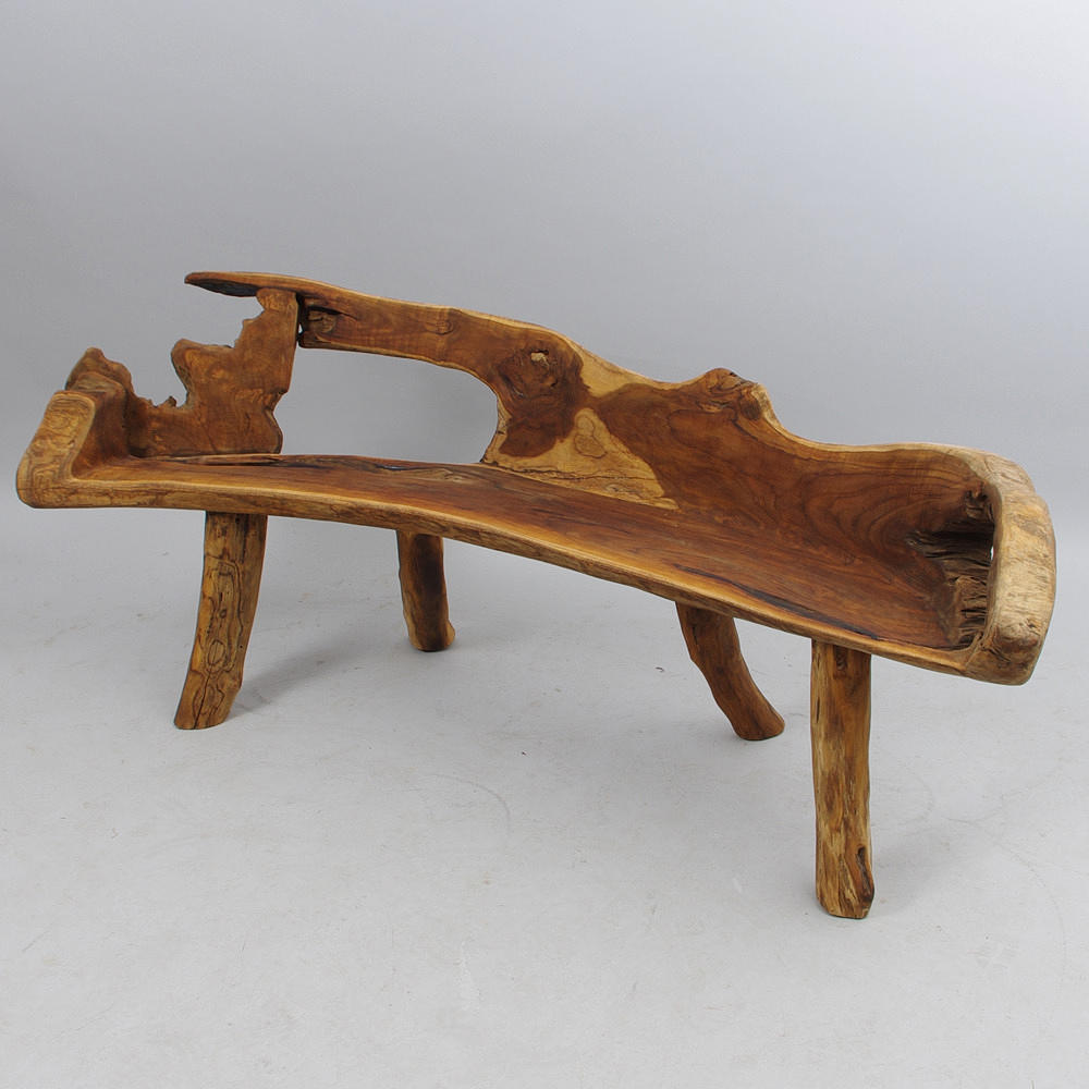 TRÄDGÅRDSSOFFA, rot av ädelträ.