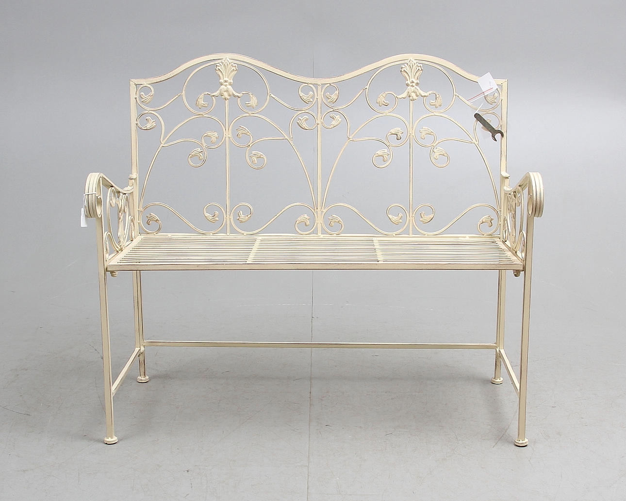 TRÄDGÅRDSSOFFA, vit, metall, 2000-tal.